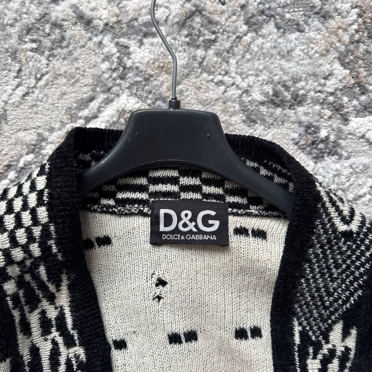 Dolce & Gabbana Dolce Gabbana Vintage Wool Abstract Knitted Sweater Cardigan Size L / US 10 / IT 46 - 5 Thumbnail