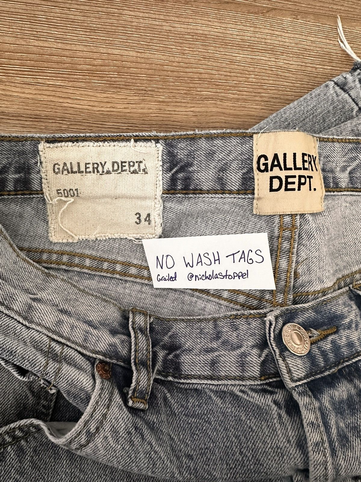 Gallery Dept. Gallery Dept. Light wash 5001 Denims Size US 34 / EU 50 - 8 Thumbnail