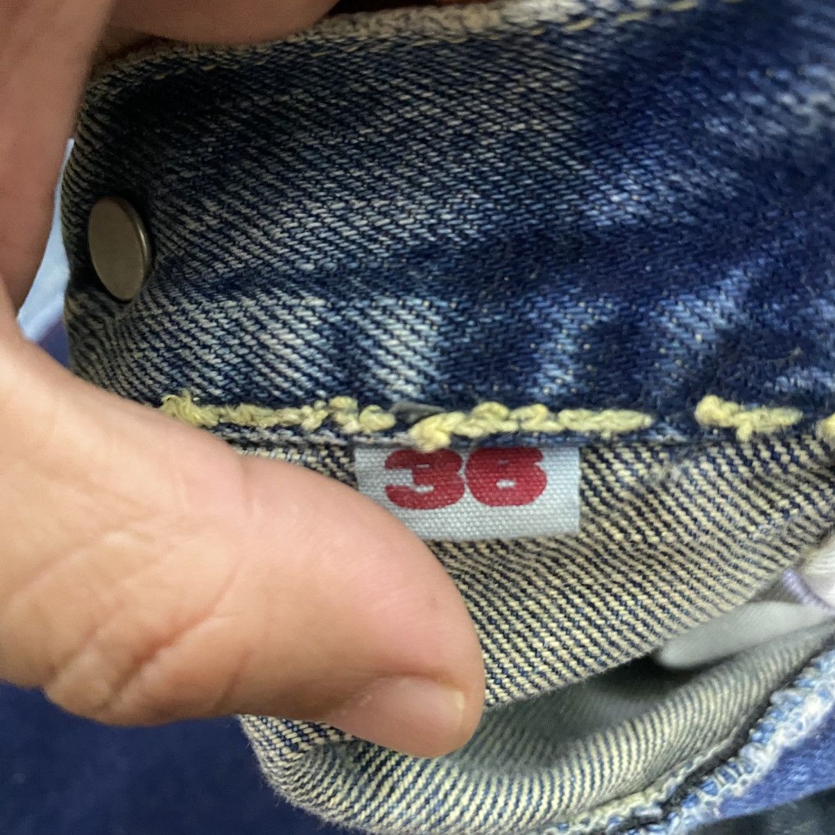 Blue Blue Japan × Japan Blue × Le Grande Bleu (L.G.B.) Vintage Blue Blue H.R Market Selvedge Jeans Blue Colour Size US 36 / EU 52 - 13 Thumbnail