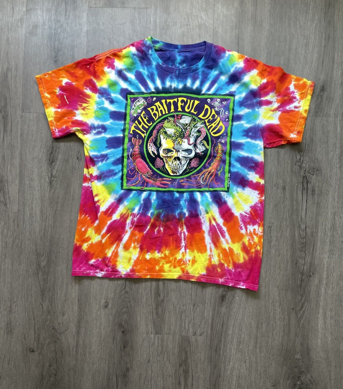 Vintage Y2K 2008 Gildan “Baitful Dead” Graphic T-Shirt (Sz. L) Size US XL / EU 56 / 4 - 1 Thumbnail