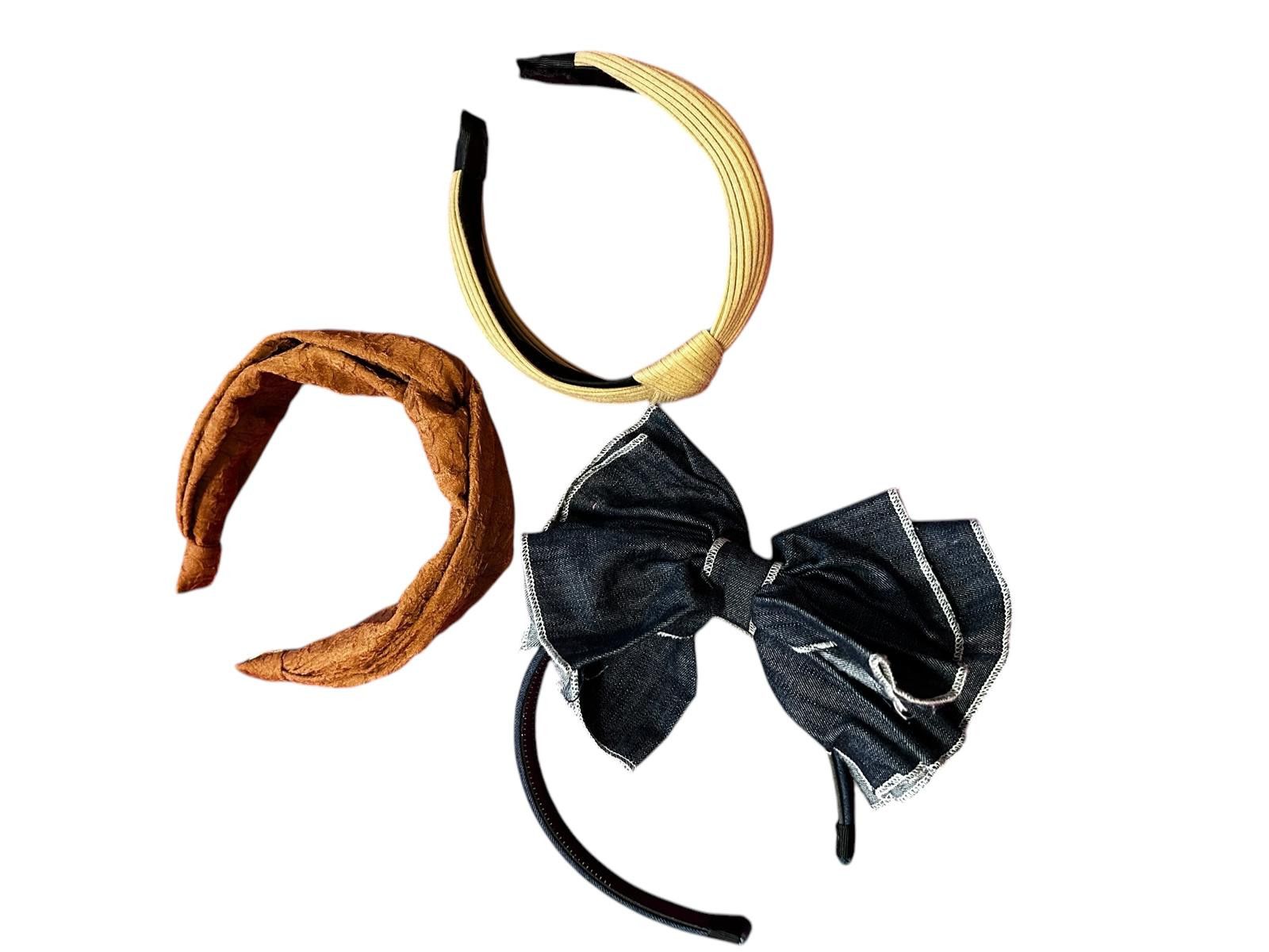 Designer Stylish Set of 3 Fashionable Headbands Size ONE SIZE - 3 Thumbnail