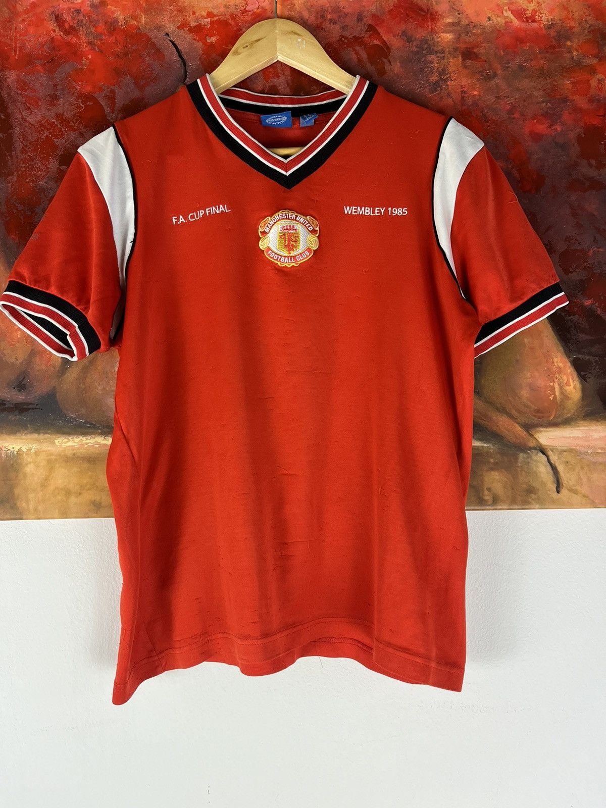 Adidas Adidas Vintage Manchester City Wembley 1985 Soccer Jersey Size US M / EU 48-50 / 2 - 1 Thumbnail