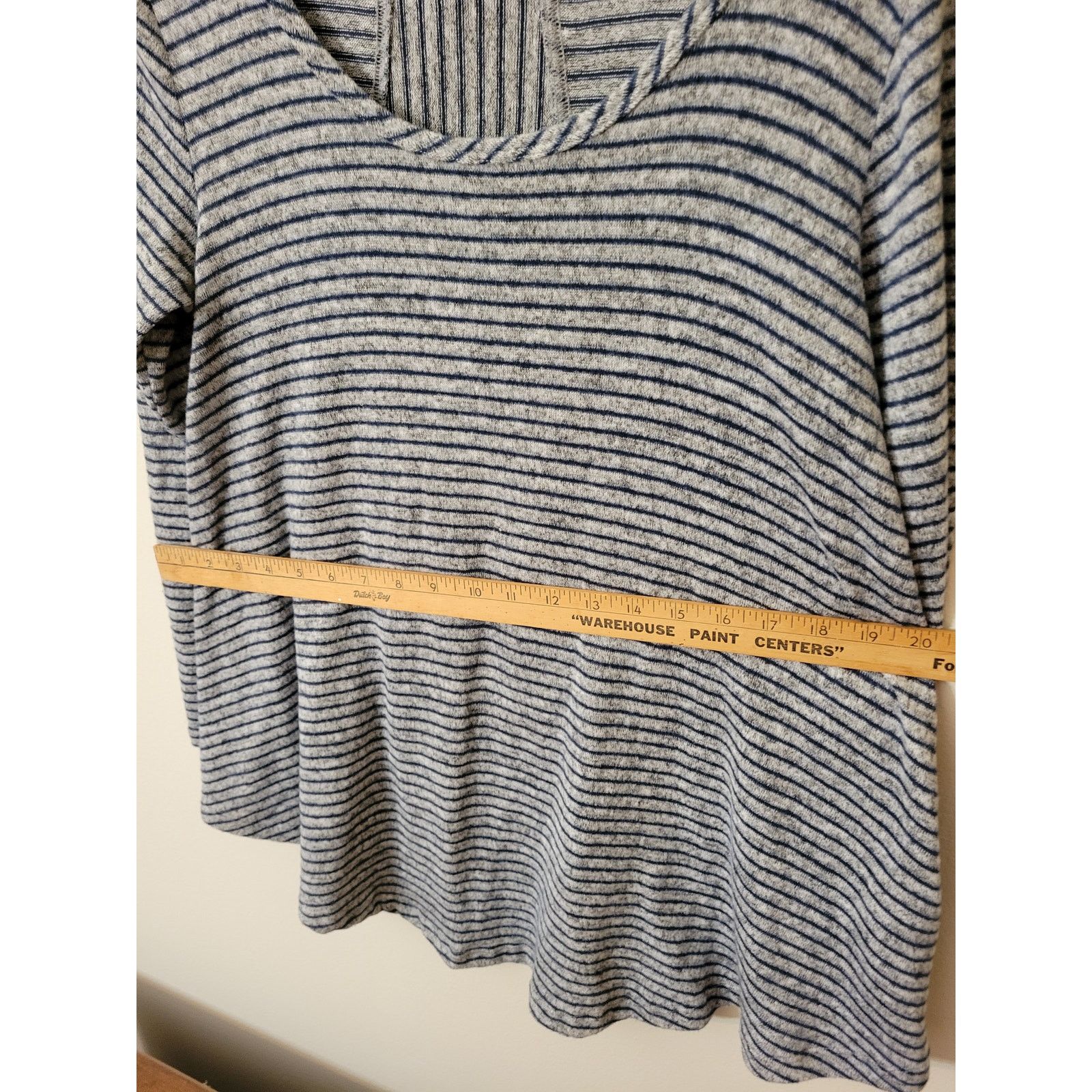 Other Women's Soft Surroundings Blue Striped Oversized Sweater Size S / US 4 / IT 40 - 6 Thumbnail