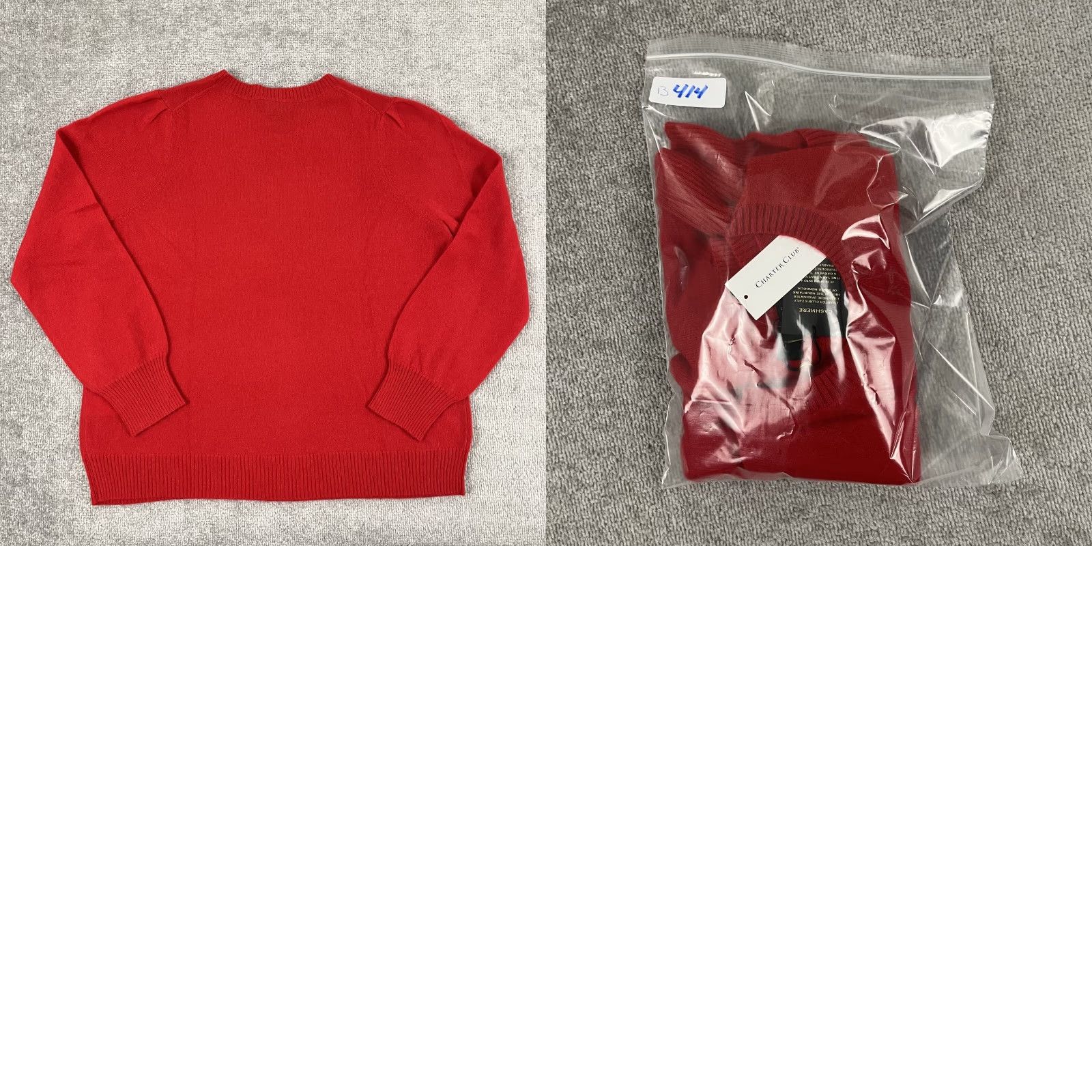 Charter Club CHARTER CLUB Sweater Womens XL Red 100% Cashmere Be Kind Jolly Holiday Luxury Size XL / US 12-14 / IT 48-50 - 8 Thumbnail
