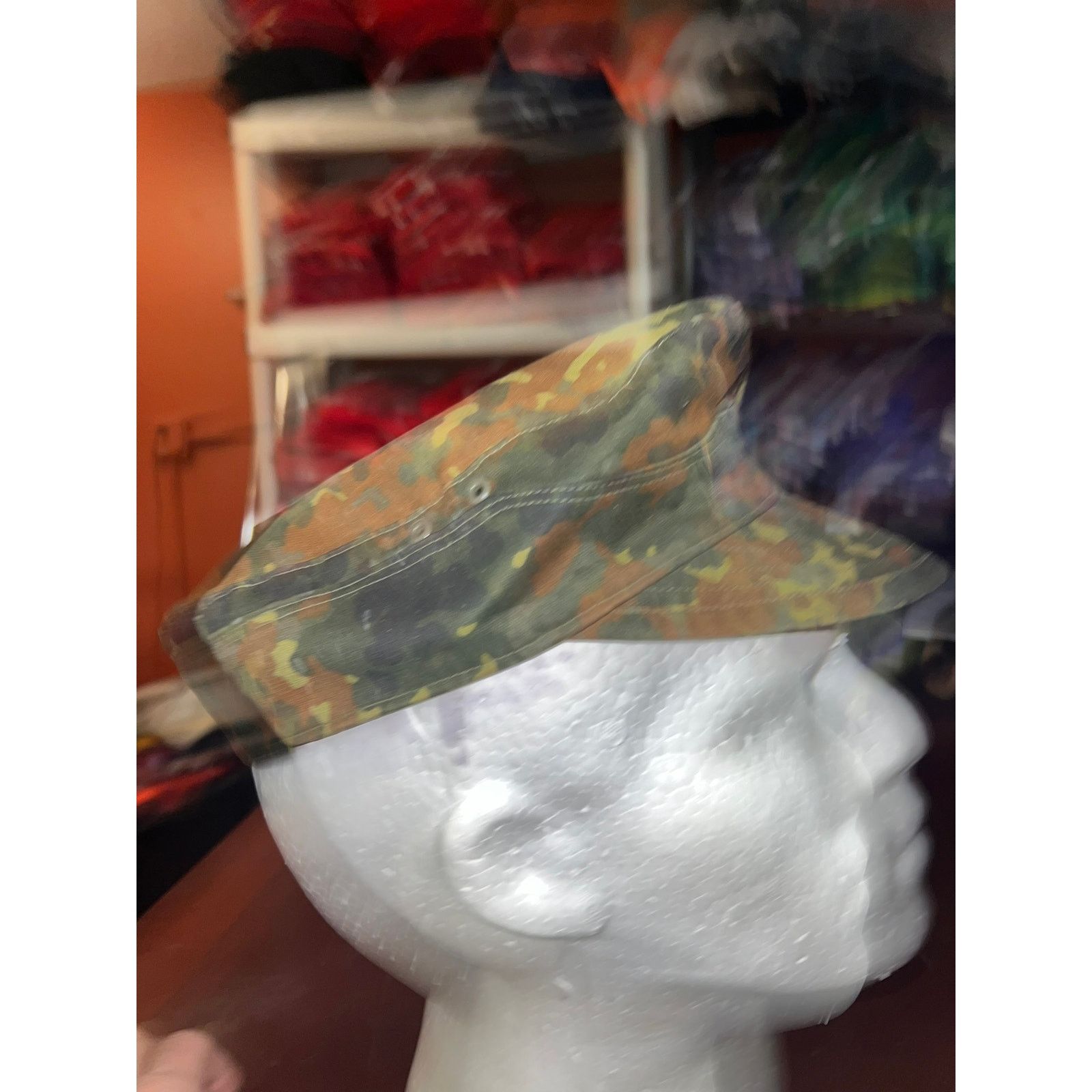 Vintage Vintage German Army Camo Hat Military Cap Berlin 1992 VTG OS Size ONE SIZE - 6 Thumbnail