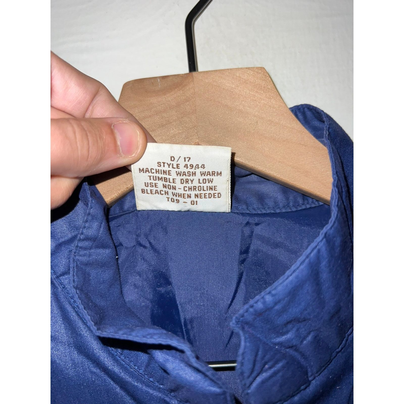 Sears Vintage Sears Jacket Shell Blue Polyester Outerwear 80s 70s Size US L / EU 52-54 / 3 - 9 Thumbnail
