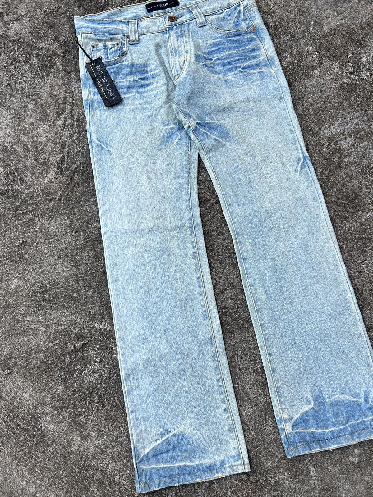 Japanese Brand Limited japanese flared jeans dragon archive Ifsix lgb style Size US 30 / EU 46 - 3 Thumbnail