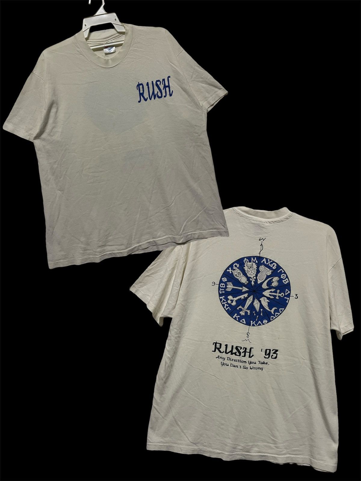 Vintage VERY RARE‼️ VINTAGE 93s RUSH T SHIRT Size US XL / EU 56 / 4 - 7 Thumbnail