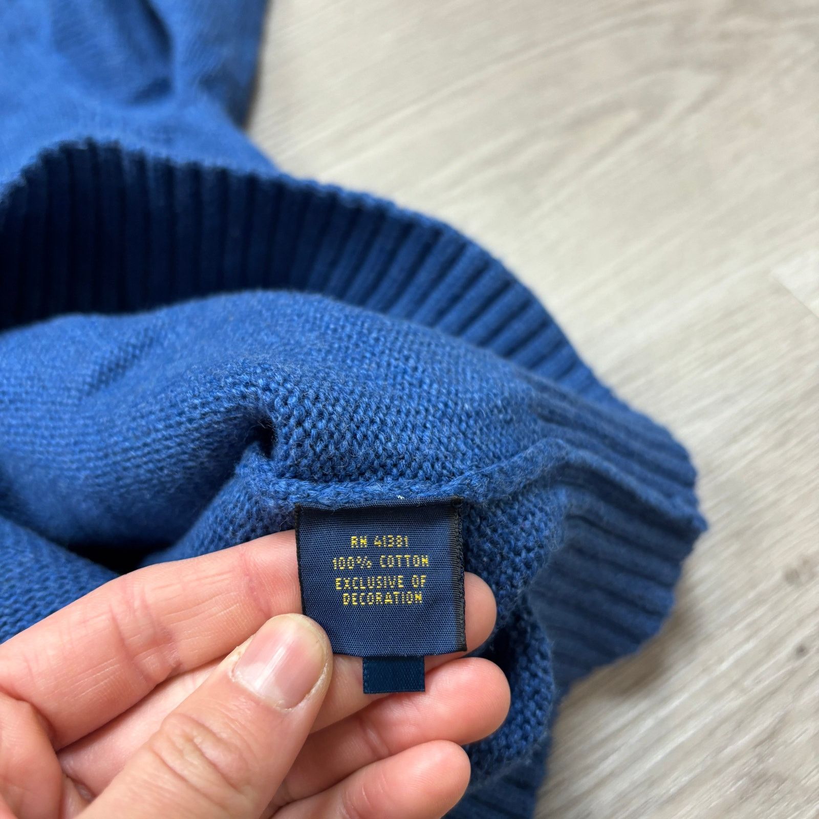 Polo Ralph Lauren Polo Ralph Lauren Cotton Knit 1/4 Zip Sweater Men's Large Size US L / EU 52-54 / 3 - 7 Thumbnail