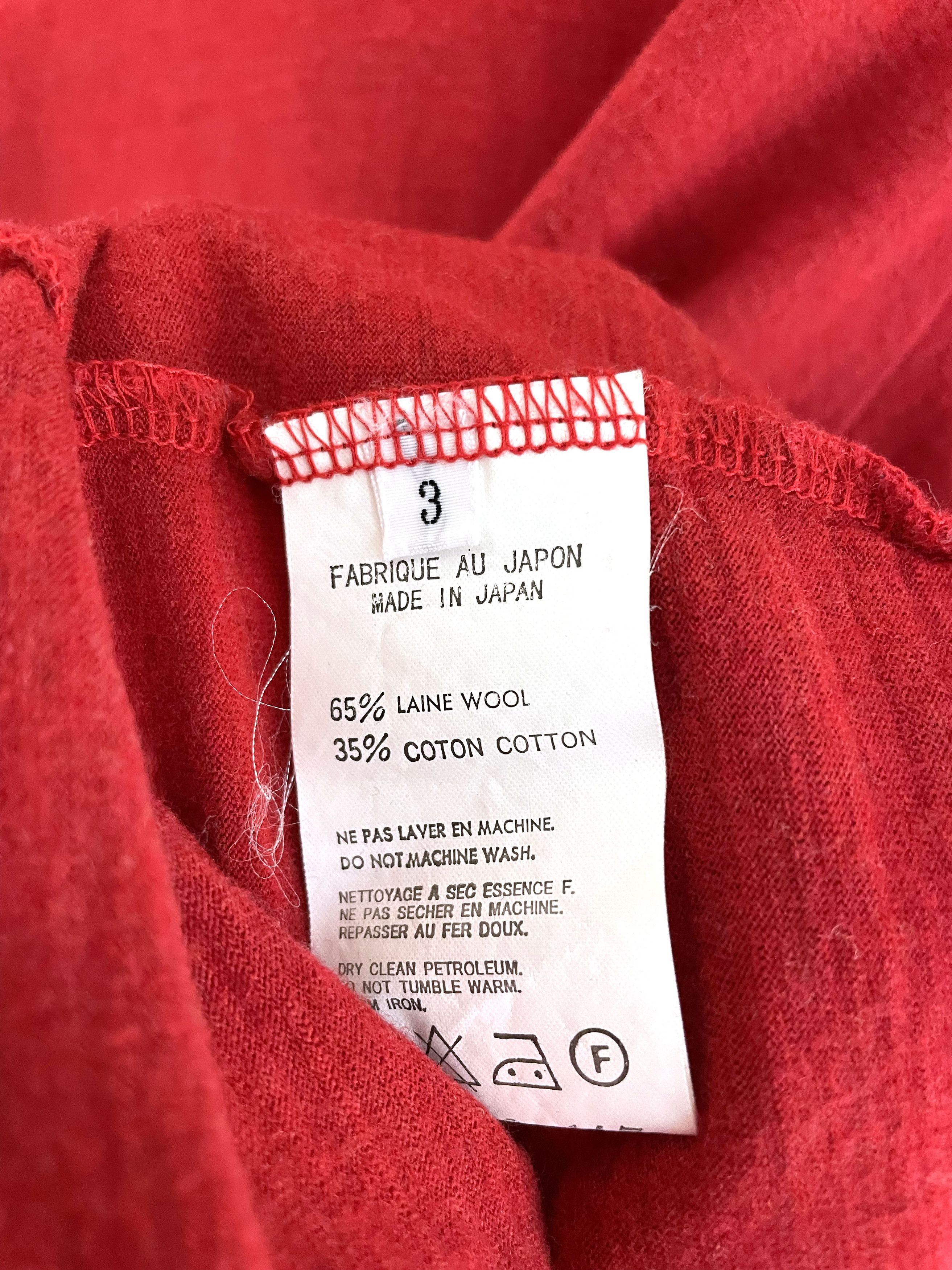 Yohji Yamamoto AW94 Trim Wool Longsleeve Size US L / EU 52-54 / 3 - 7 Thumbnail