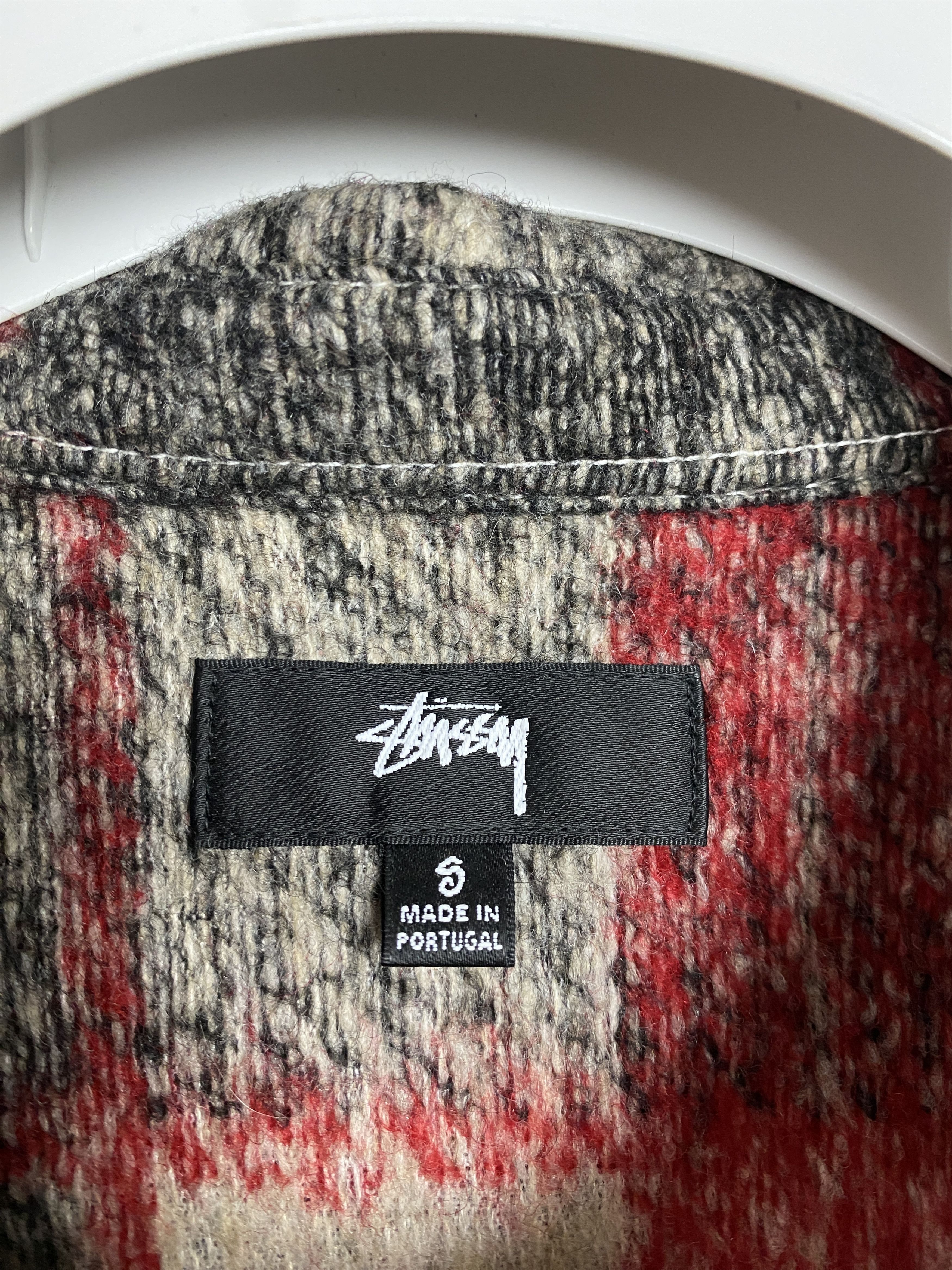 Stussy Stussy plaid knit fleece shirt button ups skate rap Size US S / EU 44-46 / 1 - 3 Thumbnail