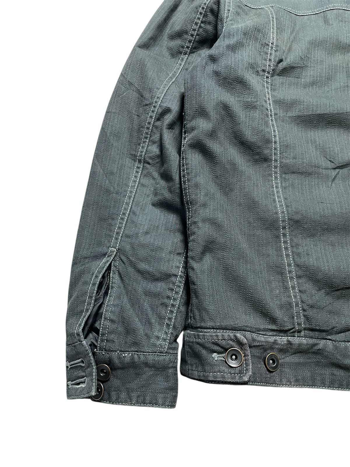 If Six Was Nine 2000’s Back Number - Assymetrical Denim Sherpa Jacket Size US M / EU 48-50 / 2 - 12 Thumbnail