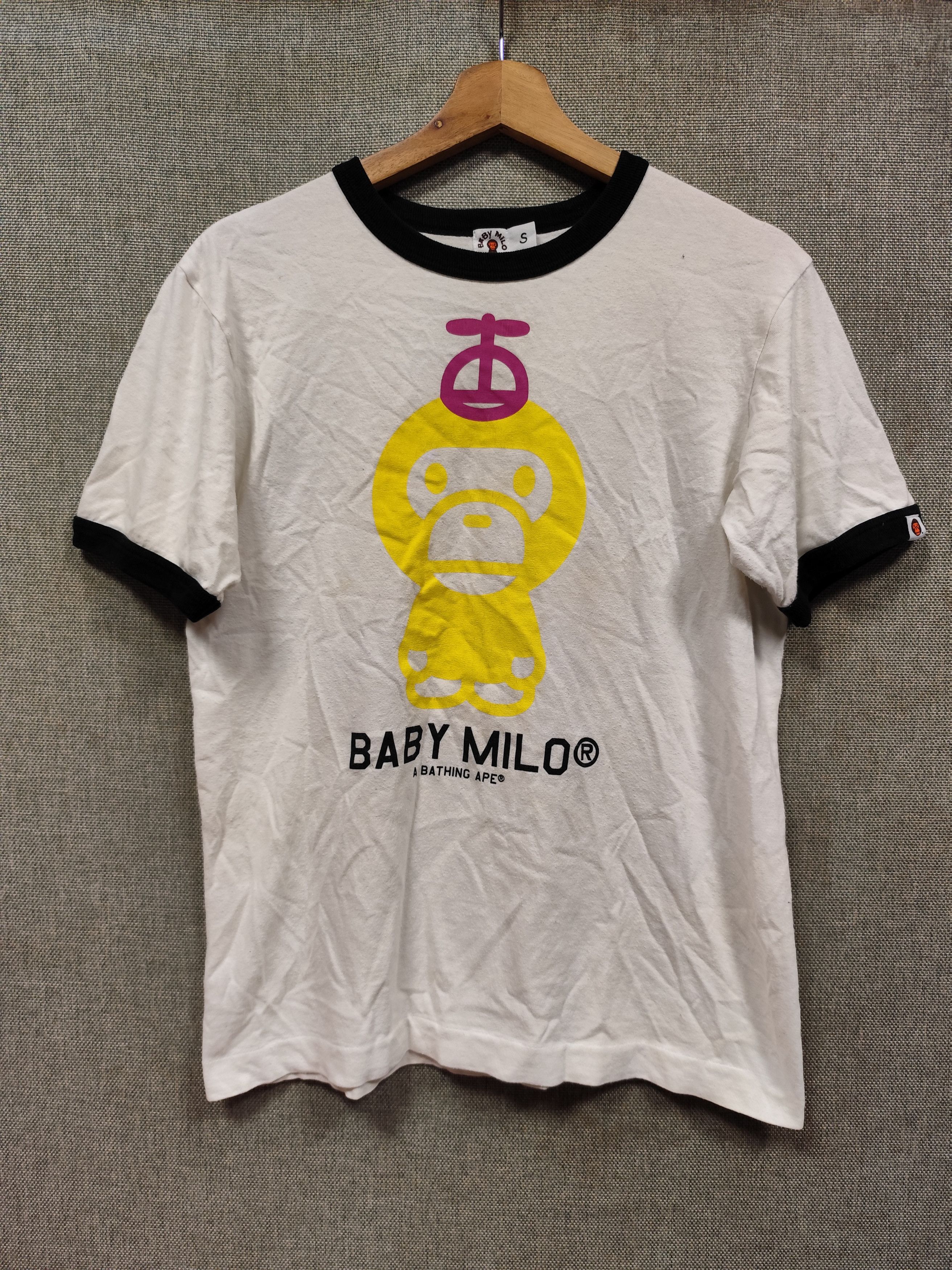 Bape Baby Milo Ringer Tee Size US S / EU 44-46 / 1 - 1 Thumbnail