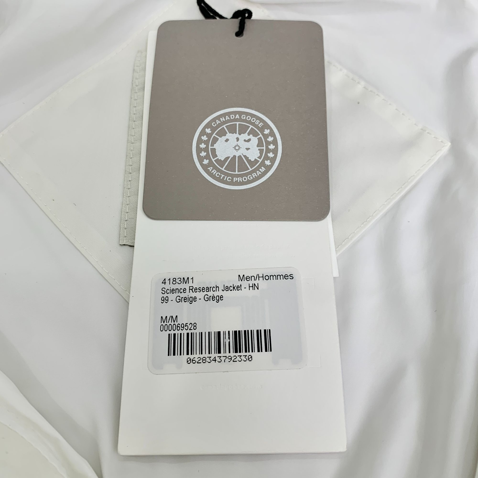 Canada Goose Canada Goose White Hooded Down Jacket (Size M) Size M / US 6-8 / IT 42-44 - 4 Thumbnail