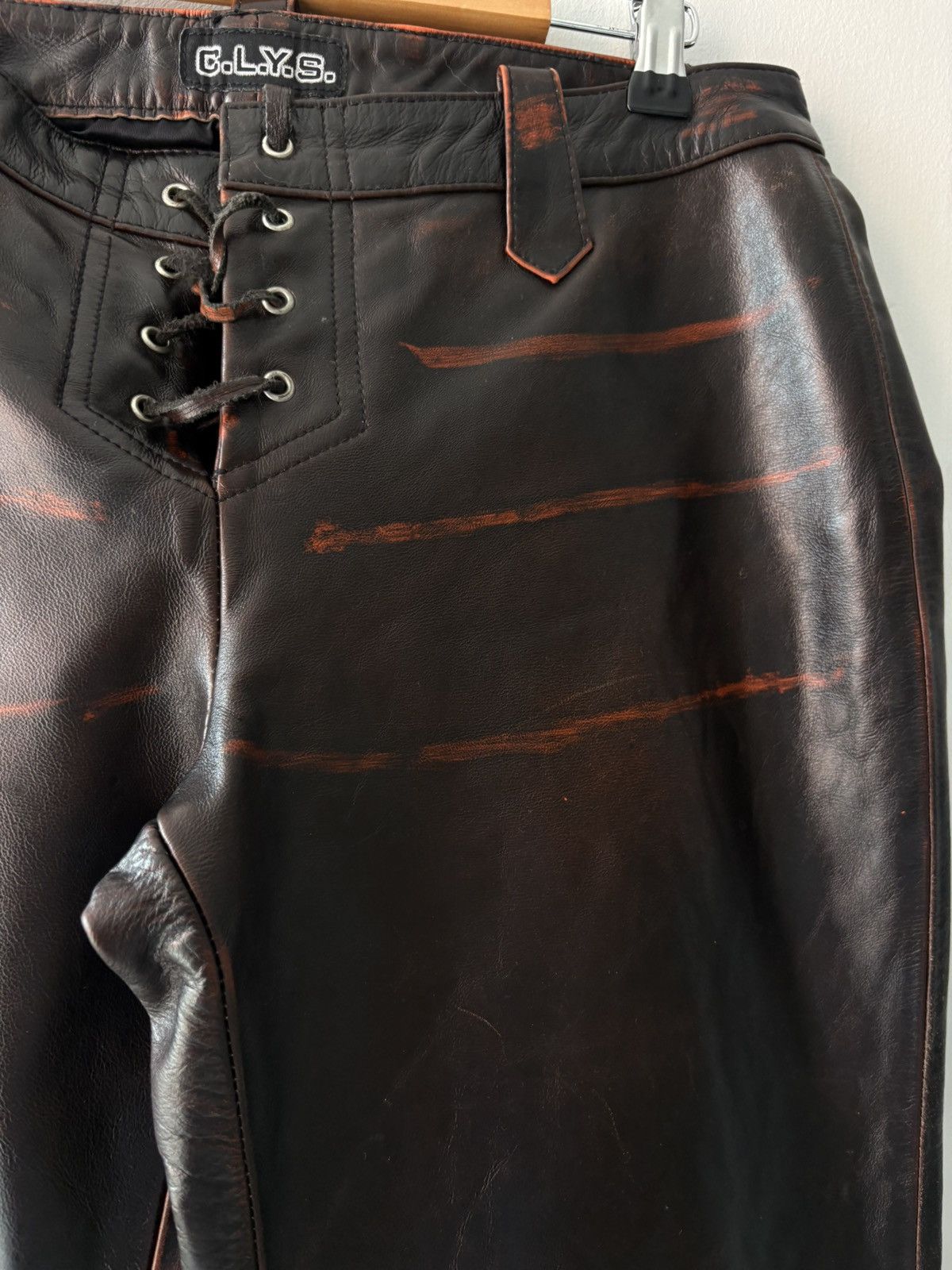 Vintage Vintage leather trousers Size 27" / US 4 / IT 40 - 13 Thumbnail