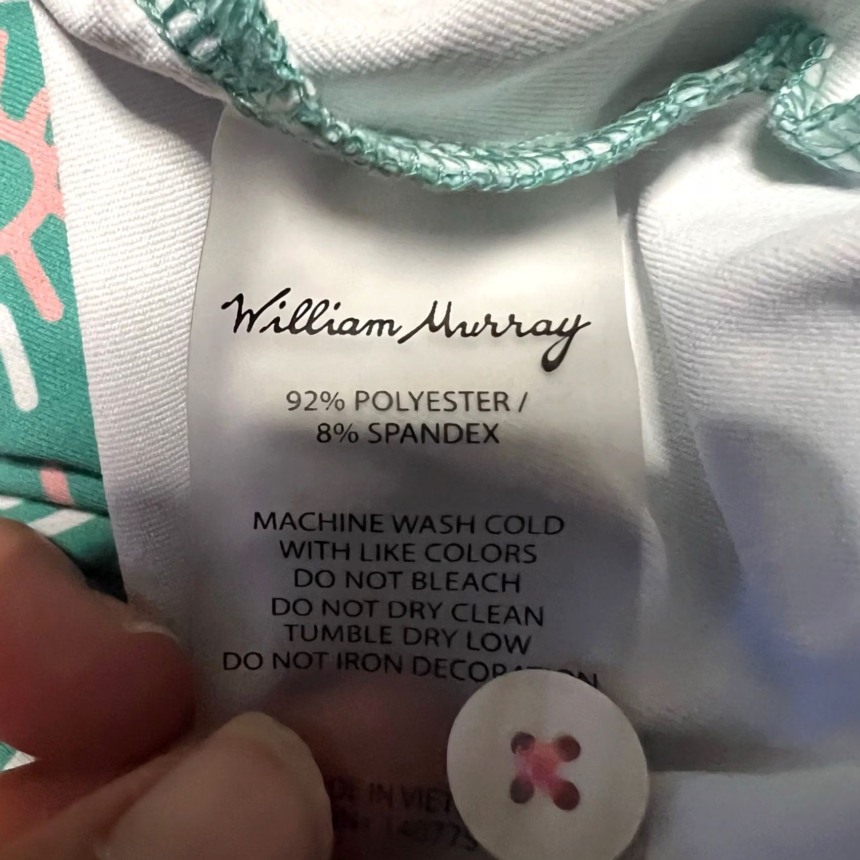 Vintage William Murray Polo Shirt Mens XL Green Performance Golf Geometric Polo Shirt XL Mens Green William Murray Geometric Golf Polo Shirt Mens XL Green Size US XL / EU 56 / 4 - 8 Thumbnail