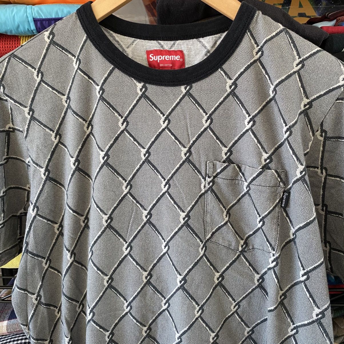 Supreme Supreme Chain Link Pocket T-Shirt Black 2014 Size US S / EU 44-46 / 1 - 2 Thumbnail