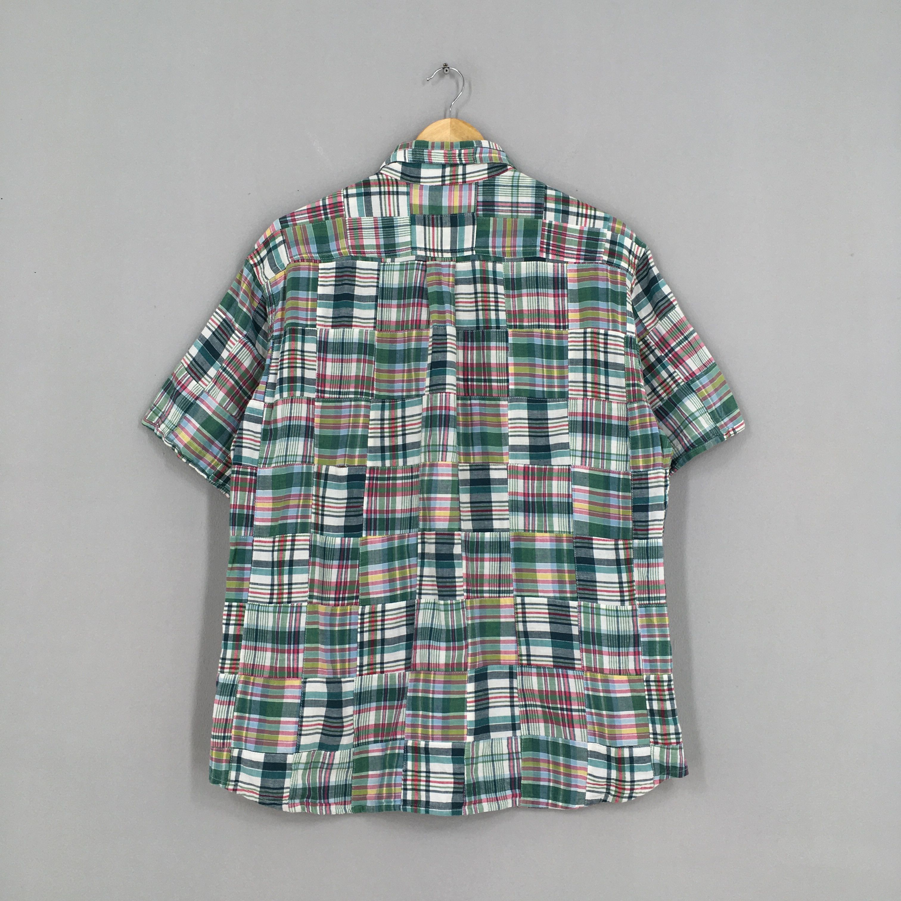 Eddie Bauer × Vintage Eddie Bauer Tartan Patchwork Boro Checkered Shirt Large Size US L / EU 52-54 / 3 - 7 Thumbnail