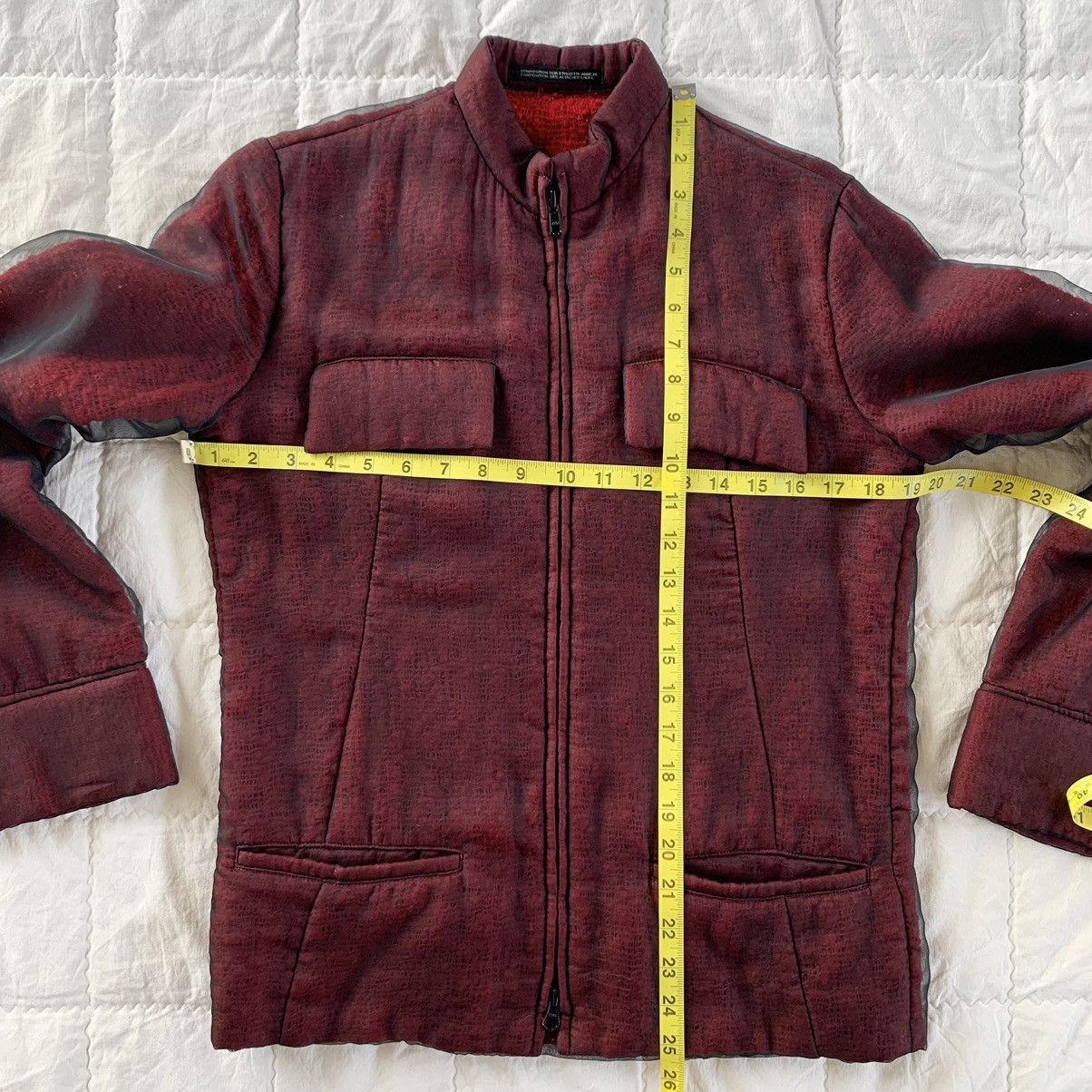 Yohji Yamamoto Y's Spider Web Double Layer Jacket Size L / US 10 / IT 46 - 18 Thumbnail