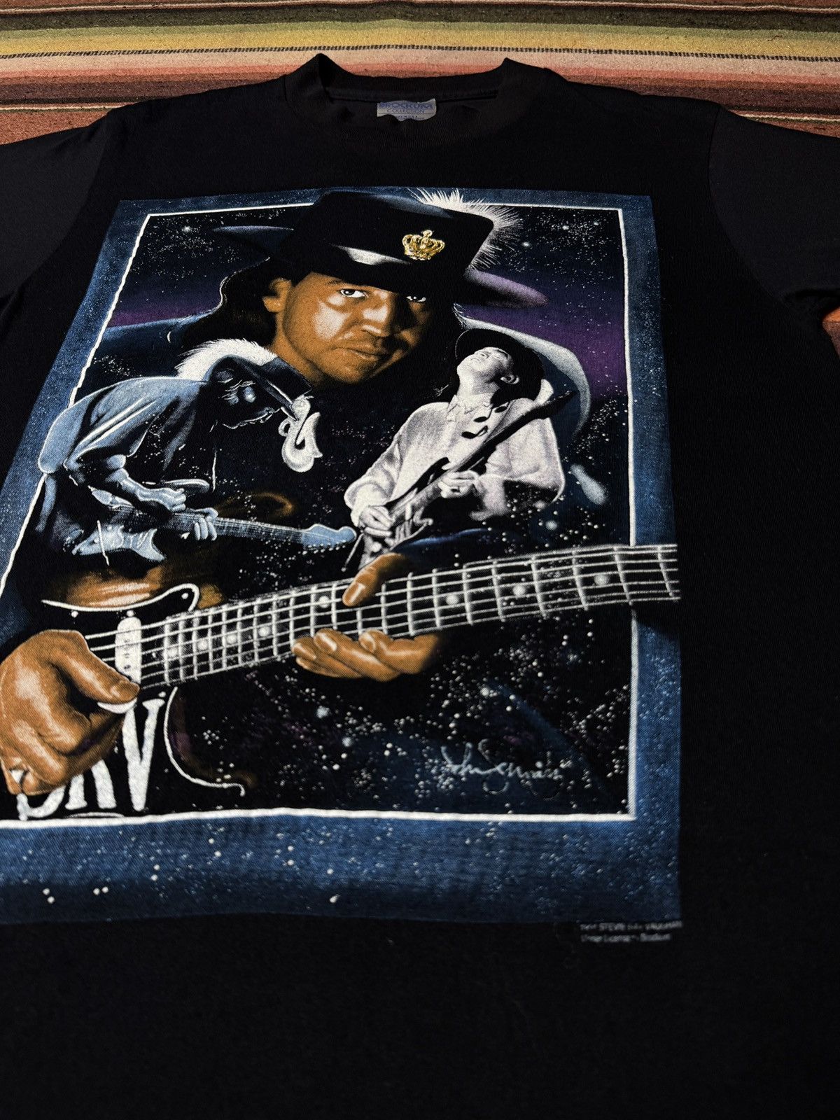 Band Tees × Vintage Vintage 1990 Stevie Ray Vaughan Band Tee Shirt Size US S / EU 44-46 / 1 - 3 Thumbnail