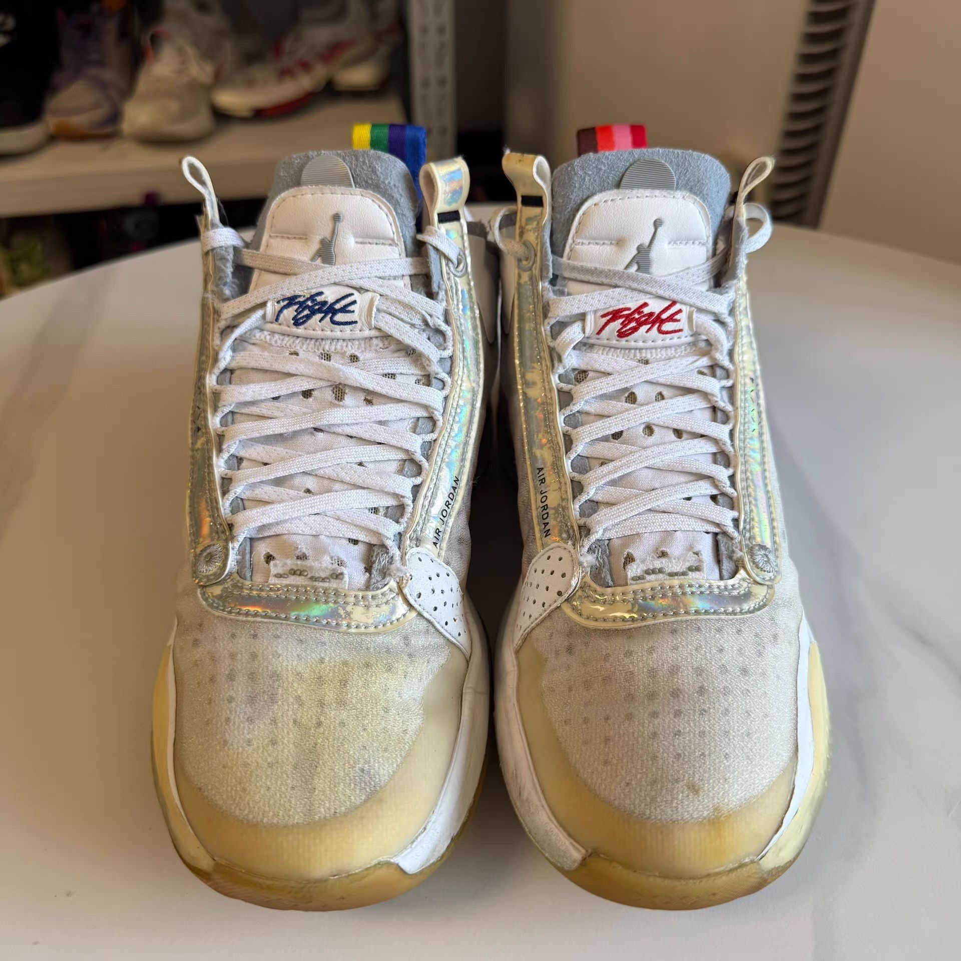 Nike Air Jordan 34, white laser colorway Q10 Size US 5 / EU 37 - 4 Thumbnail