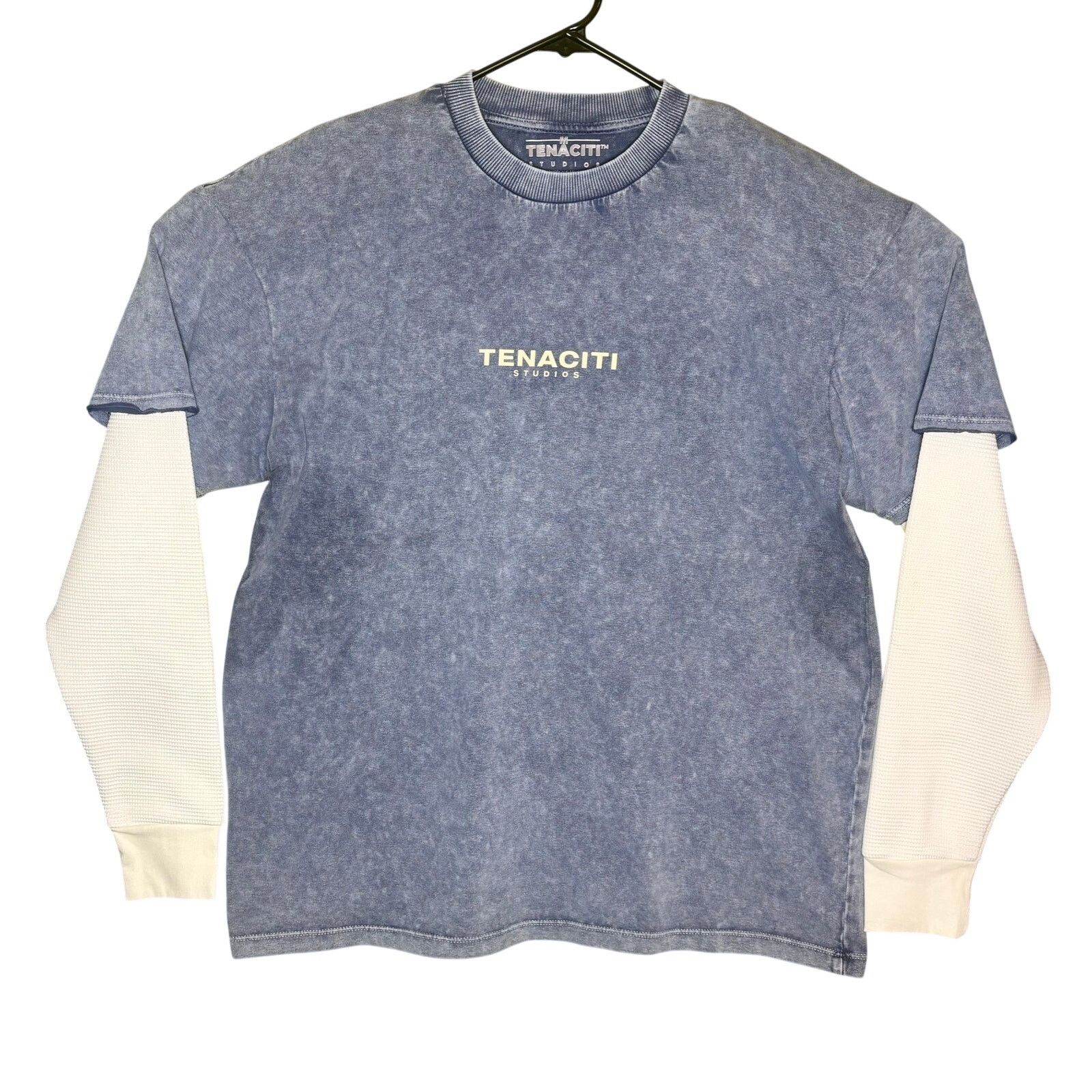 Other NWOT - Tenaciti Men's Long Sleeve Shirt - Blue & Cream Size US M / EU 48-50 / 2 - 1 Thumbnail