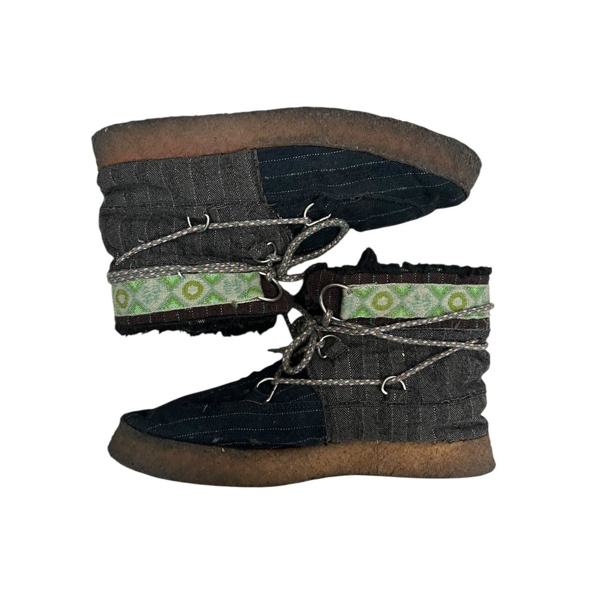 Vandalism knit crepe boots
