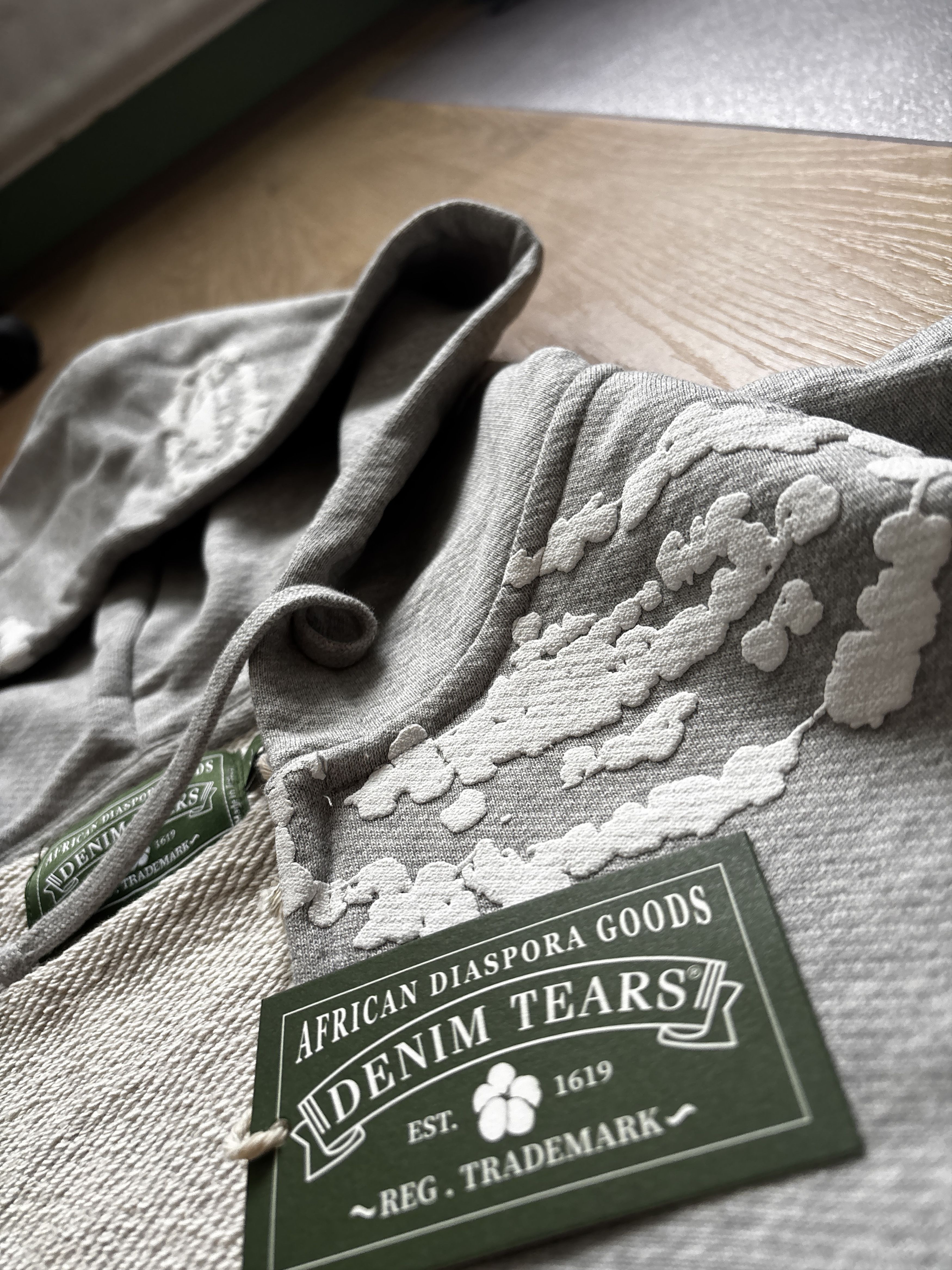 DENIM TEARS Corteiz x Denim Tears Zip Hoodie Gray Size US L / EU 52-54 / 3 - 5 Thumbnail