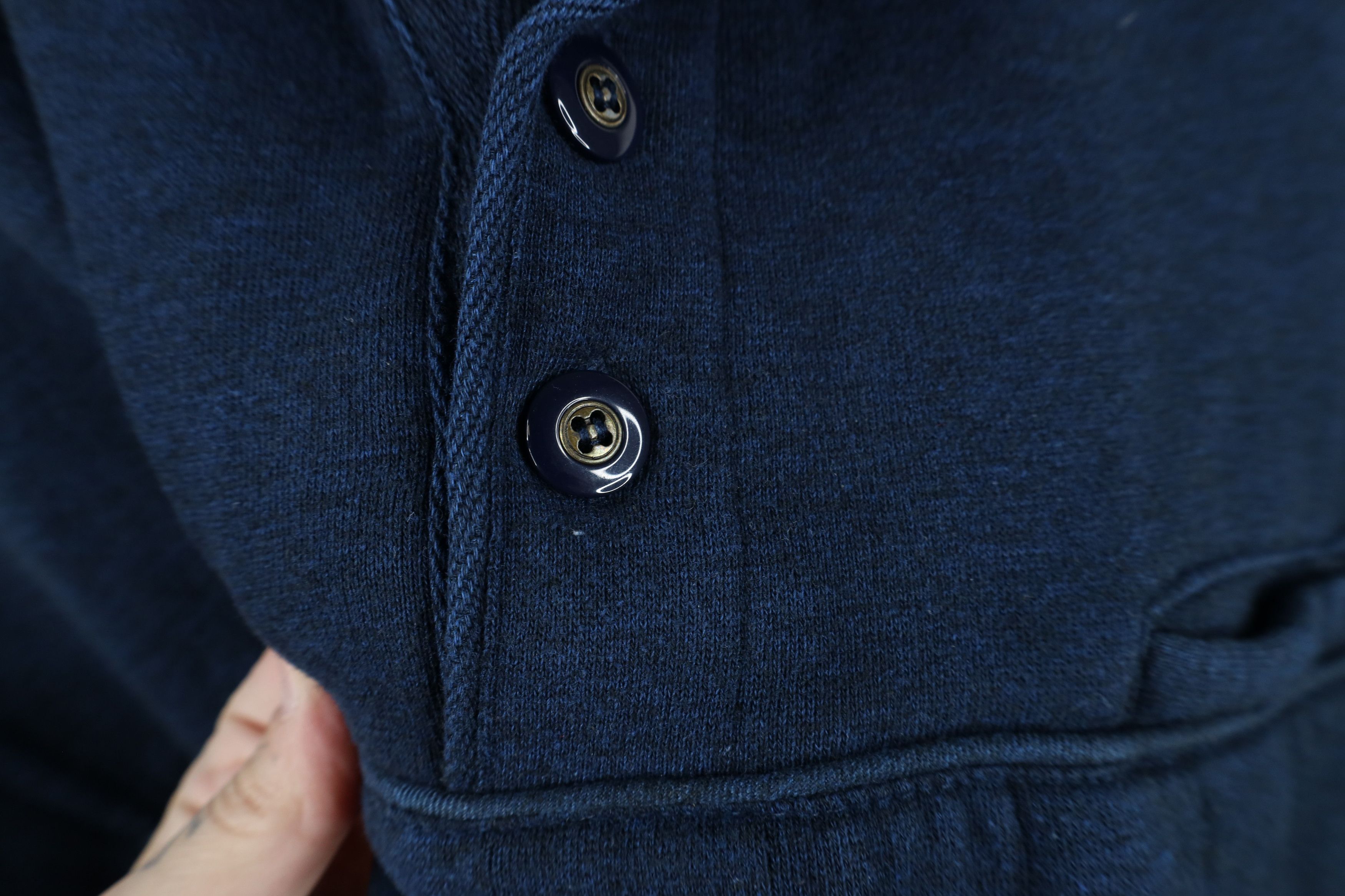 Vintage Vintage 90s Streetwear Collared Pullover Sweatshirt Blue Size US XL / EU 56 / 4 - 4 Thumbnail