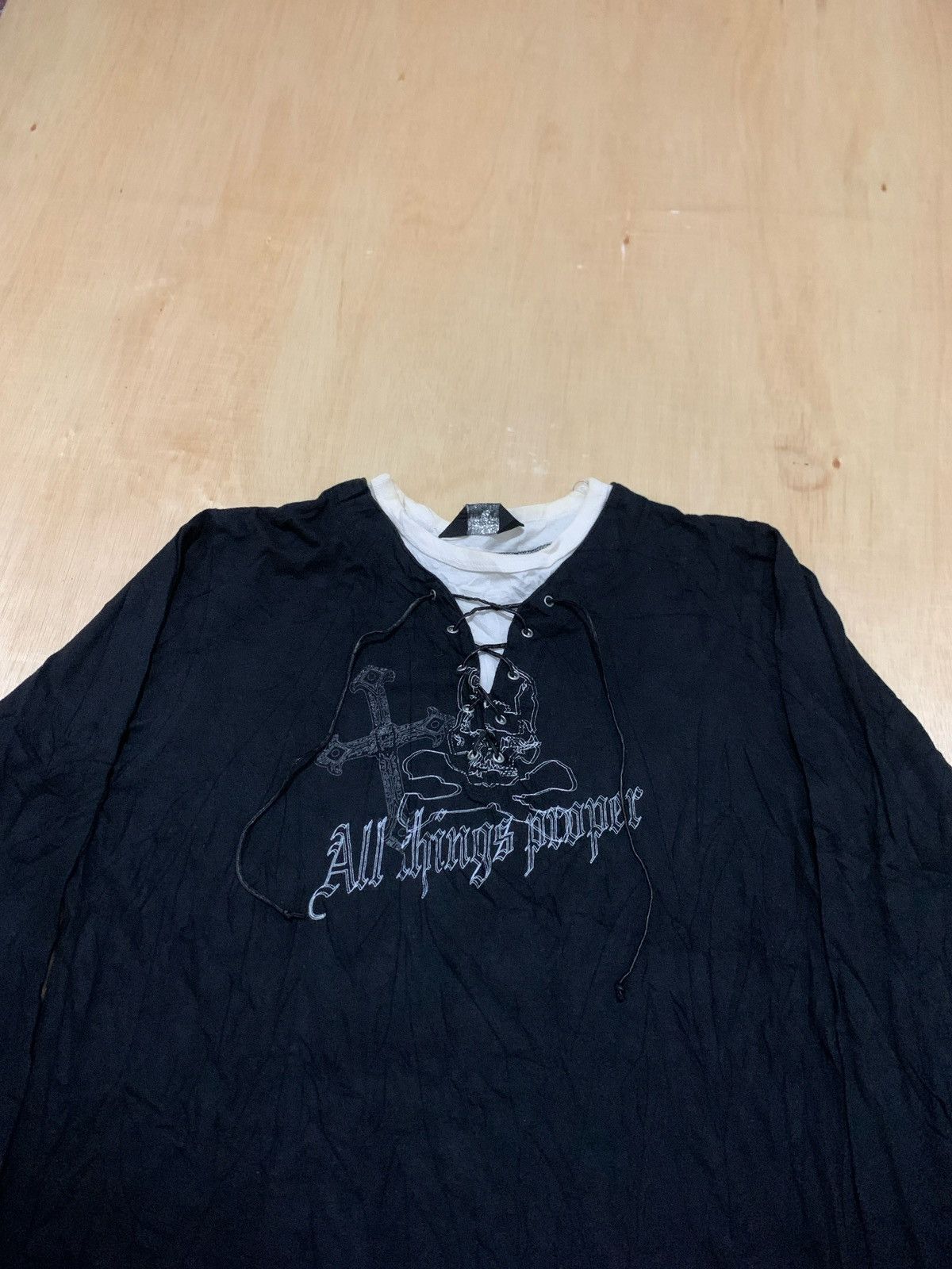 Japanese Brand Y2k Beaumere laced Ifsixwasnine Lgb style Longsleeve Size US L / EU 52-54 / 3 - 2 Thumbnail