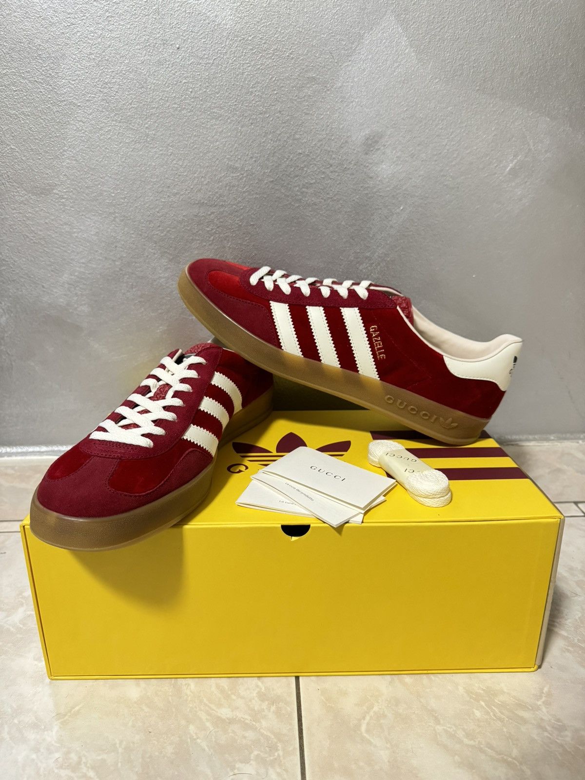 adidas gazelle silver green womens  Adidas Gazelle Indoor Maroon Almost Yellow (JI0324)