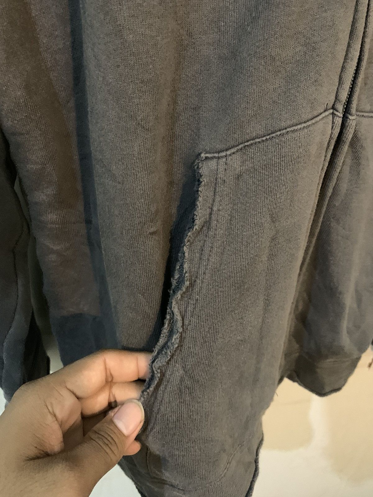 Japanese Brand × PPFM •SOLD• Japanese Zipper hoodie PPFM Distressed styel Size US XL / EU 56 / 4 - 8 Thumbnail