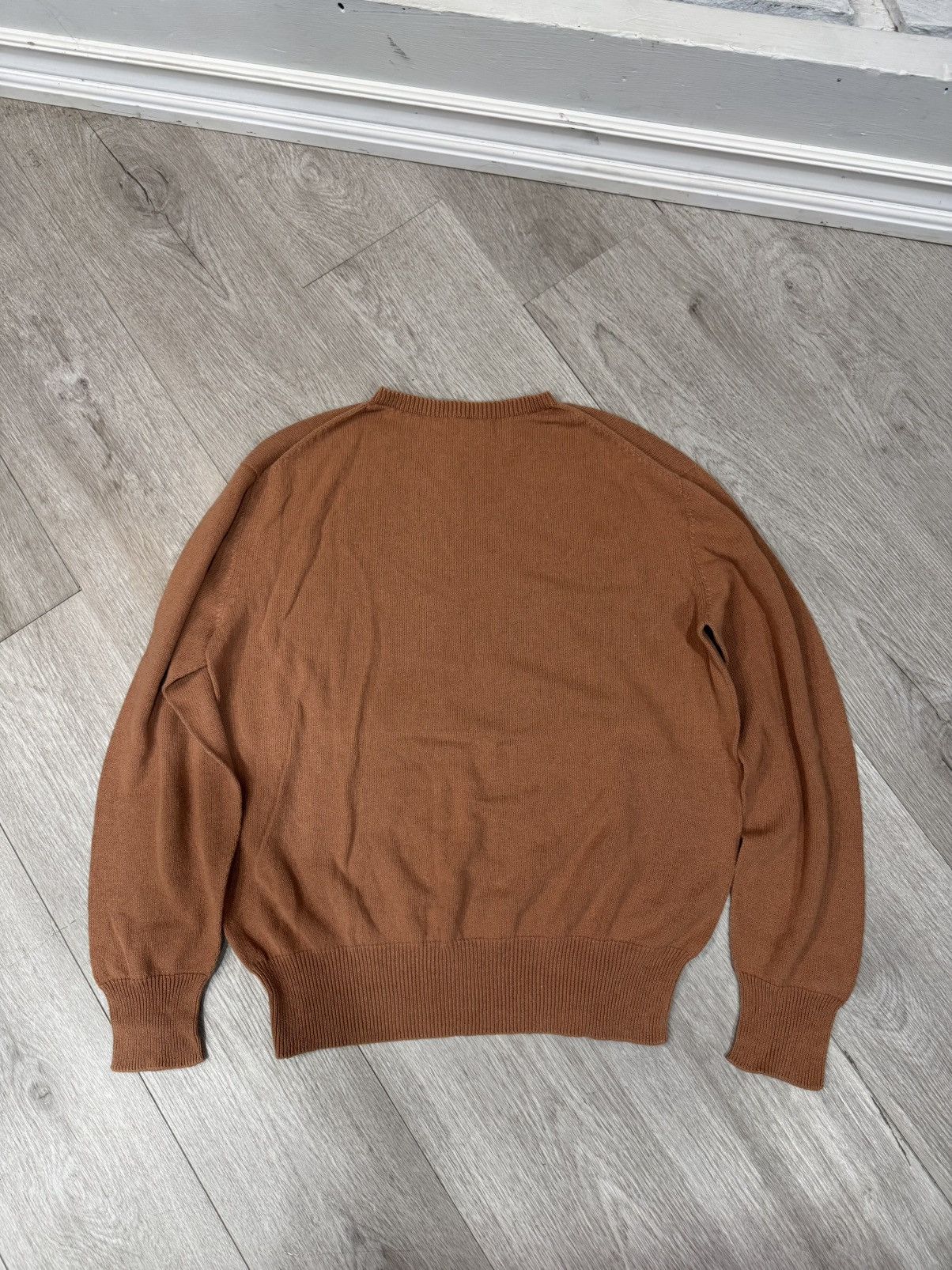 Uniqlo Burnt Orange Knit Oversized Sweater Size US L / EU 52-54 / 3 - 3 Thumbnail