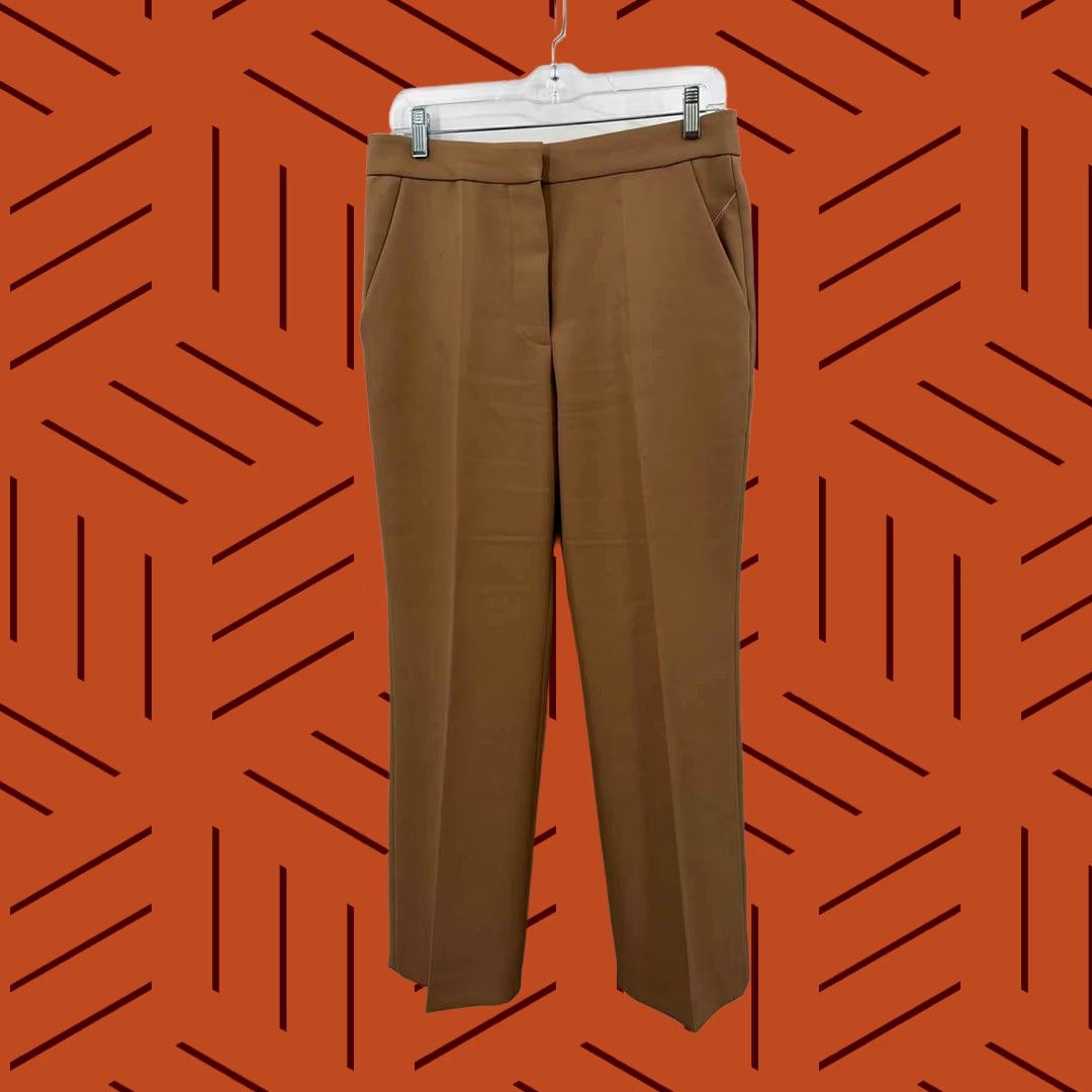 Stella McCartney Stella McCartney Dress Pants Tan Size 42 Regular - Pre-Owned Size 28" / US 6 / IT 42 - 1 Thumbnail