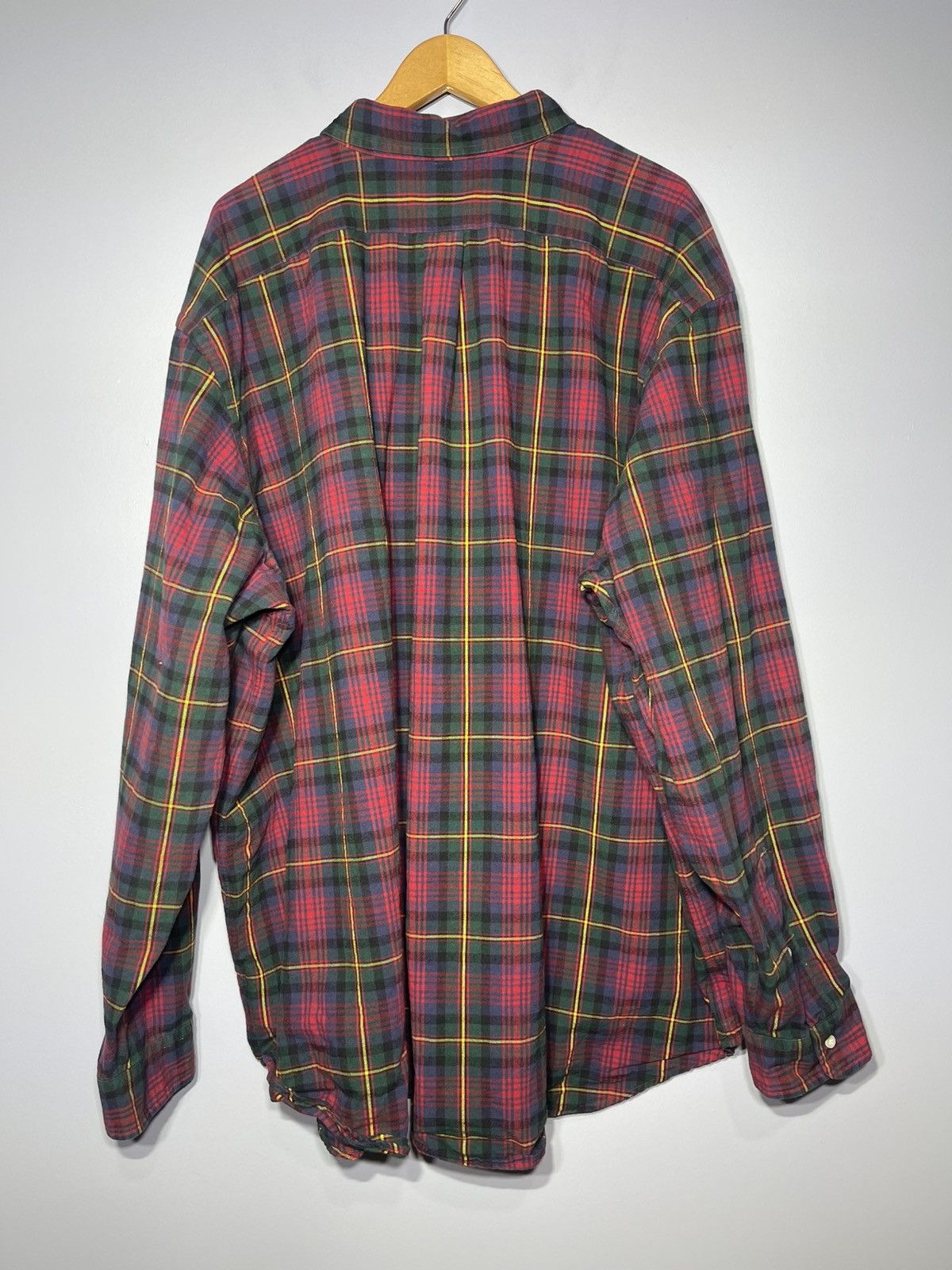 Polo Ralph Lauren Polo Ralph Lauren Shirt Mens 4XB Green Blue Red Plaid Oxford Size US XXL / EU 58 / 5 - 4 Thumbnail