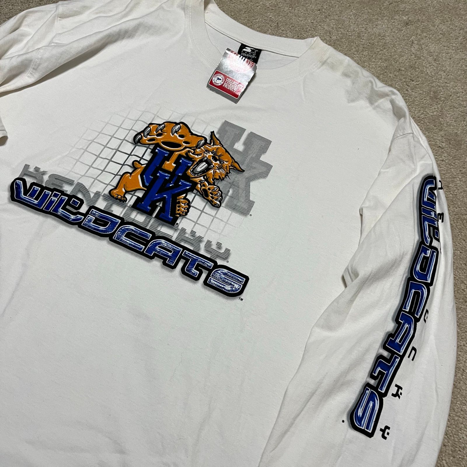 Starter 1996 Starter Kentucky Wildcats Long Sleeve T-Shirt Large NWT Size US L / EU 52-54 / 3 - 3 Thumbnail