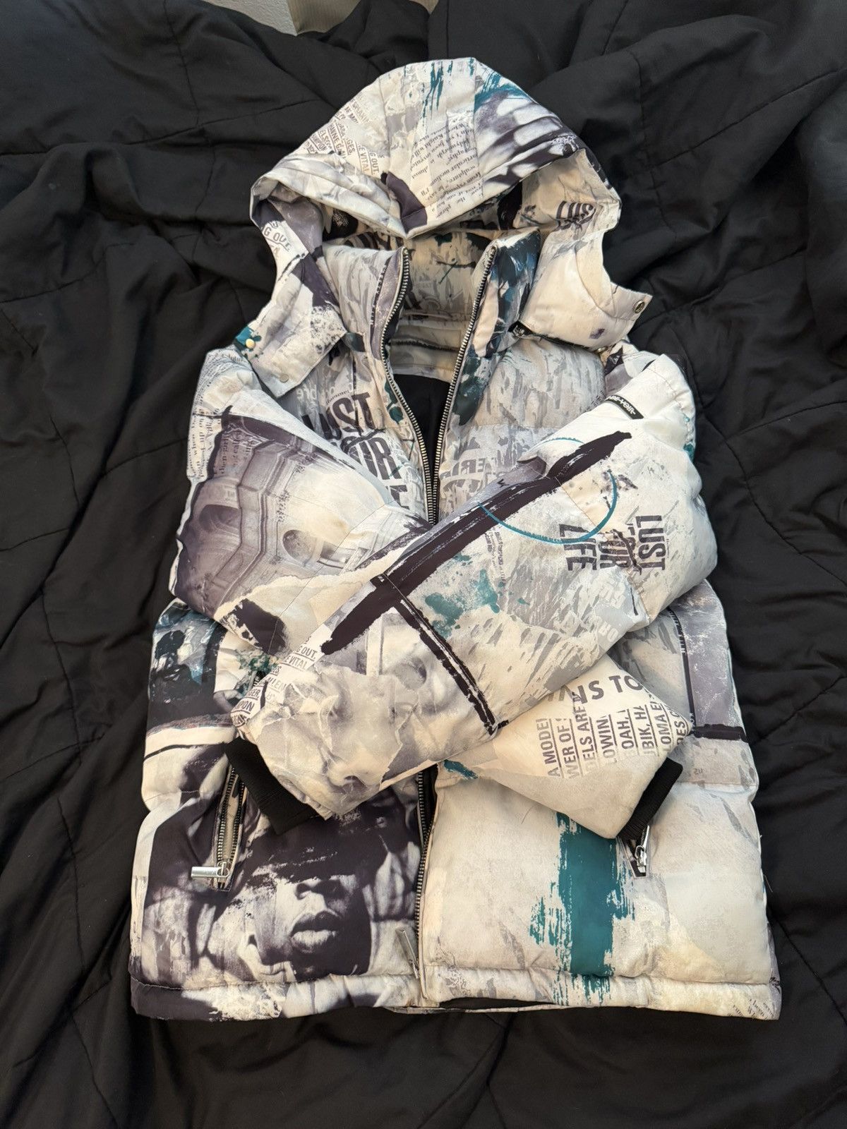 Maniere De Vior Maniere De Voir Graffiti Puffer Jacket Size US L / EU 52-54 / 3 - 1 Thumbnail