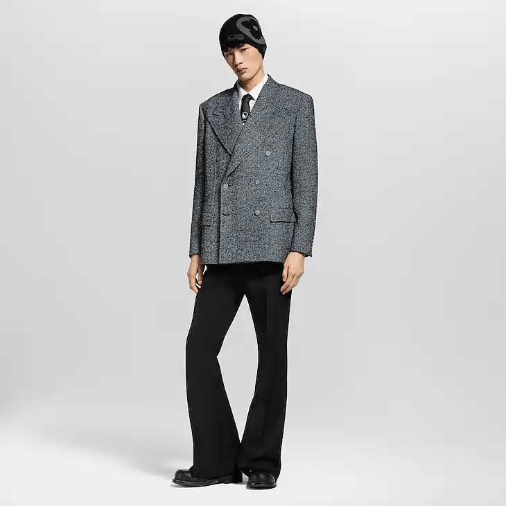 Louis Vuitton Double-Breasted Tweed Jacket Size US L / EU 52-54 / 3 - 4 Thumbnail
