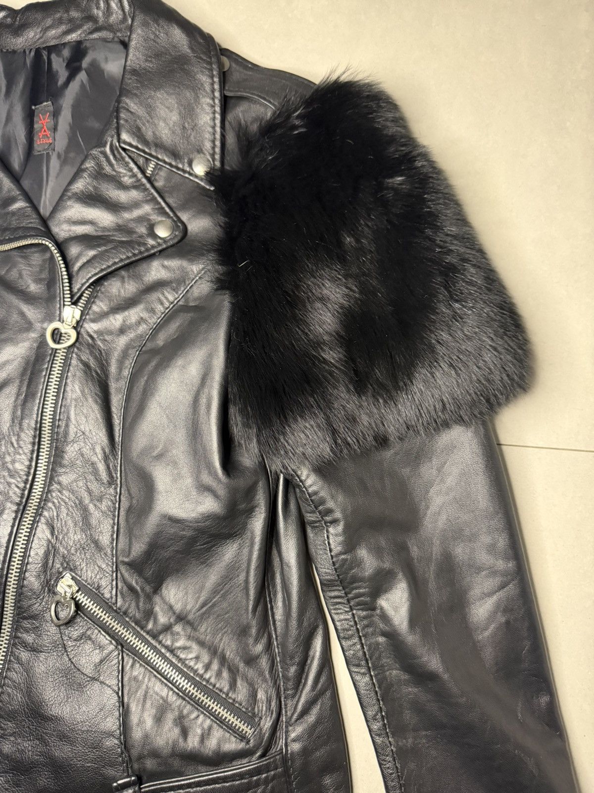 Other Italian Real Leather Jacket — Size L Size L / US 10 / IT 46 - 4 Thumbnail