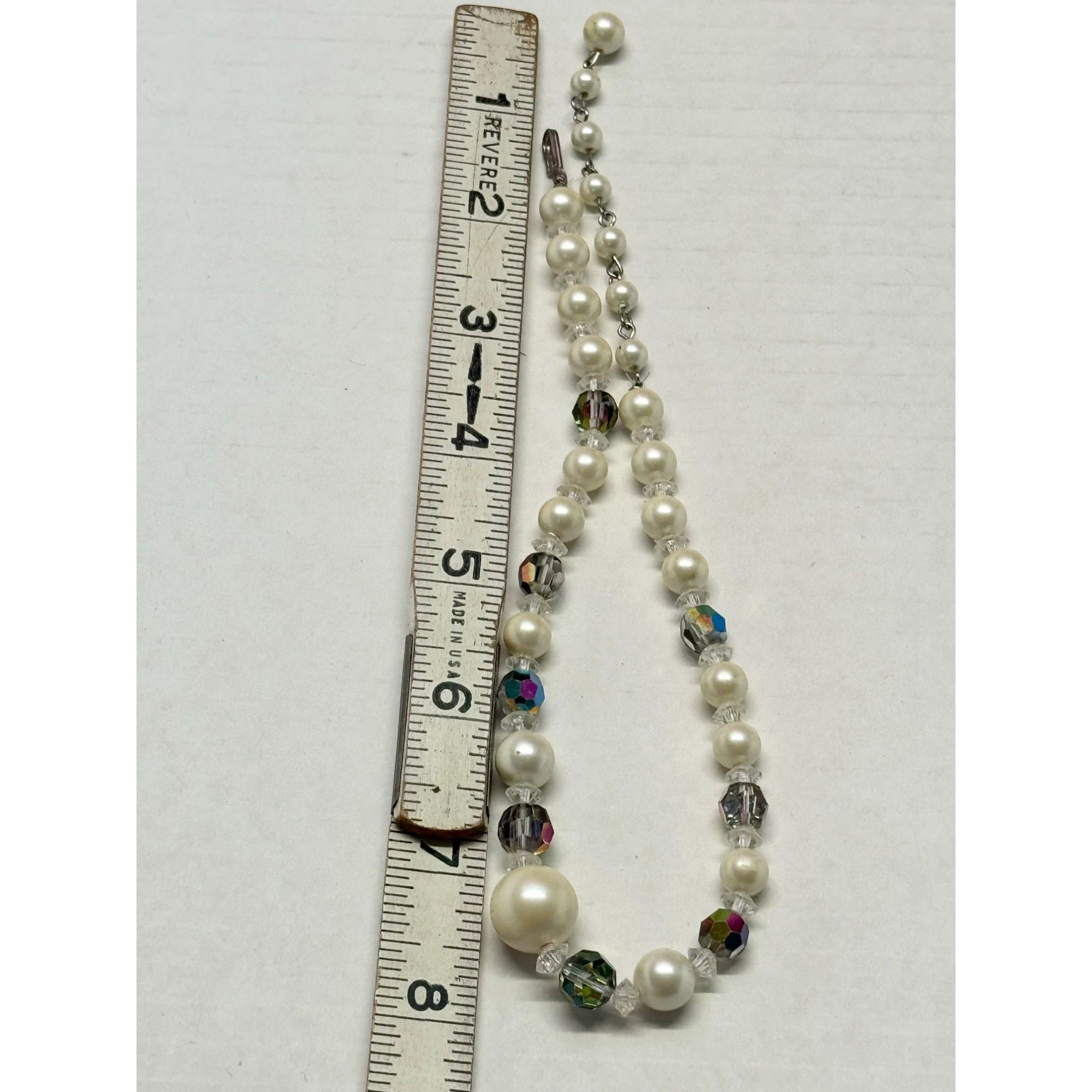 Vintage Vintage crystal pearl beaded necklace Size ONE SIZE - 5 Thumbnail