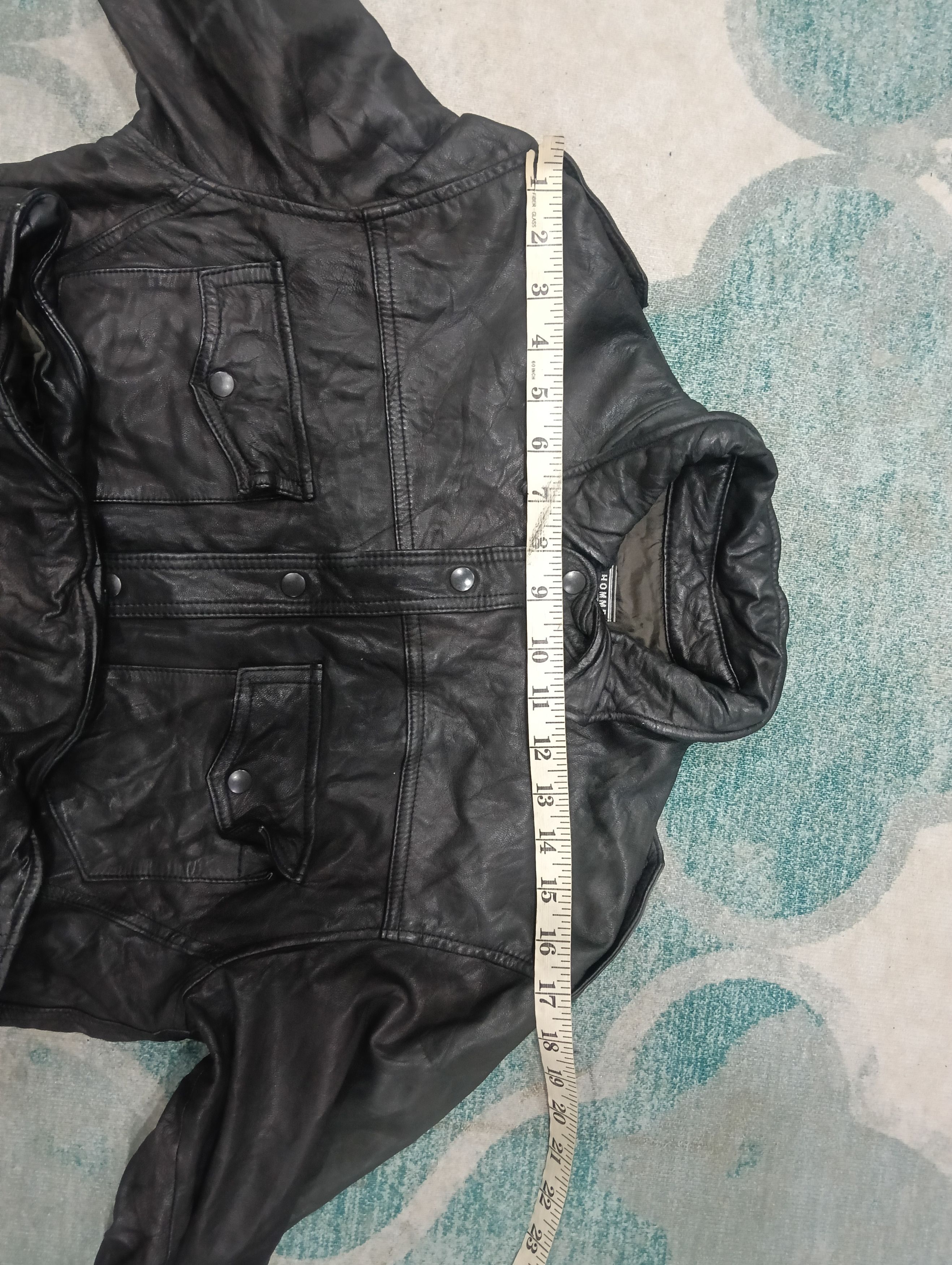 Homme Plisse Issey Miyake × Issey Miyake × Pleats Please Issey Miyake Tete Homme Leather Size US M / EU 48-50 / 2 - 16 Thumbnail