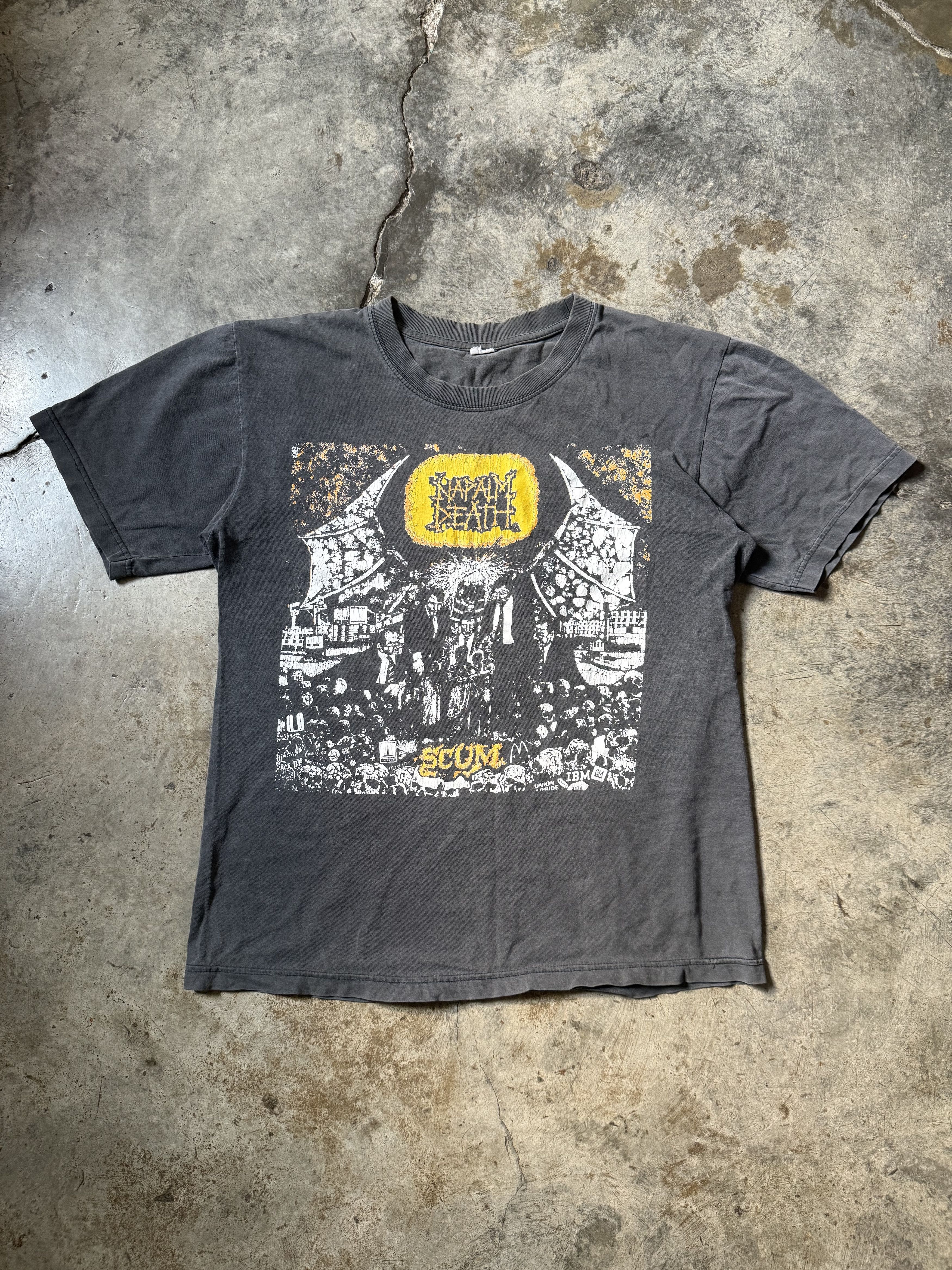 Band Tees Vintage Napalm Death Scum Tee Size US M / EU 48-50 / 2 - 1 Thumbnail