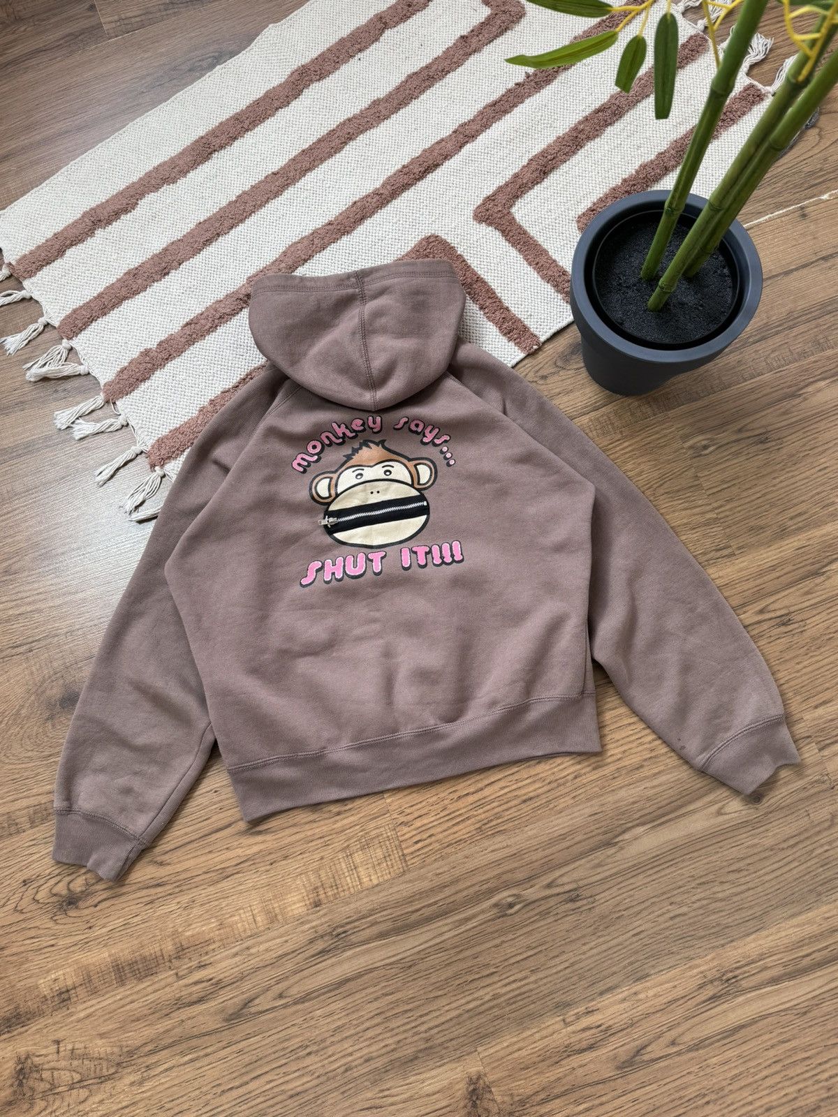 Vintage VINTAGE CHEEKY MONKEY 2000s ZIP UP HOODIE Size S / US 4 / IT 40 - 1 Thumbnail
