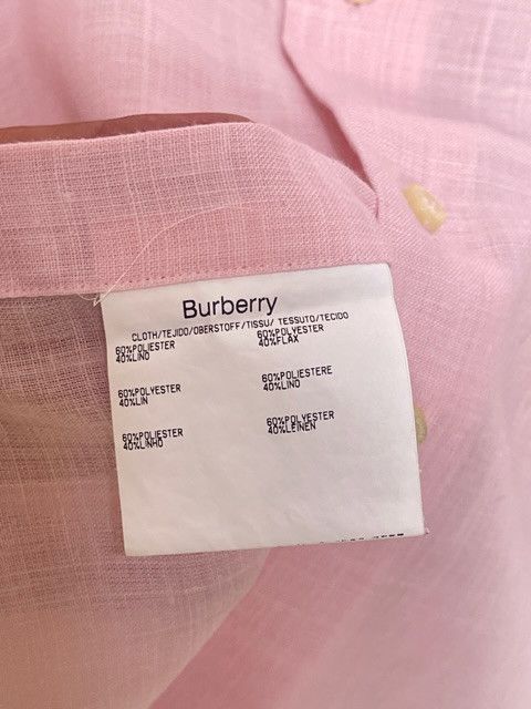 Burberry 🔥 Burberry light pink lino linen shirt size M Size US M / EU 48-50 / 2 - 8 Thumbnail