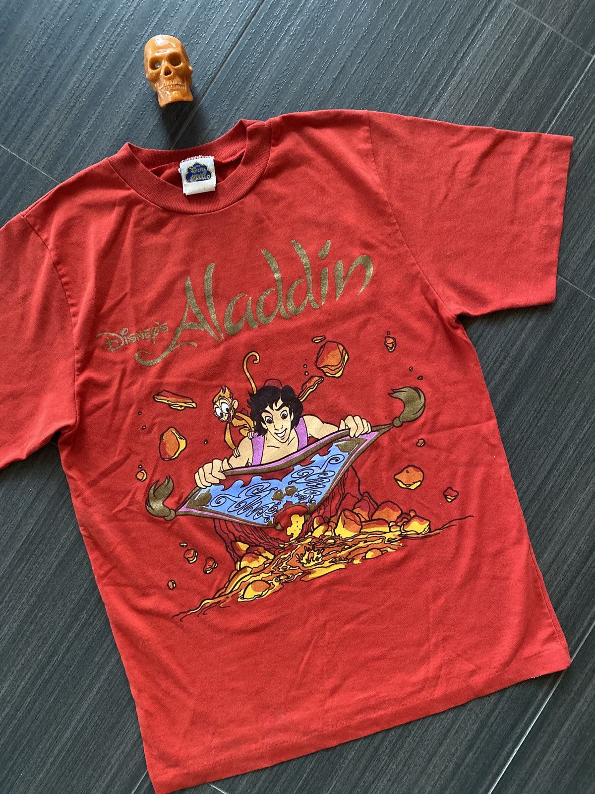 Disney × Vintage 90s Disney Aladdin cartoon art shirt kids XL Size US XS / EU 42 / 0 - 1 Thumbnail