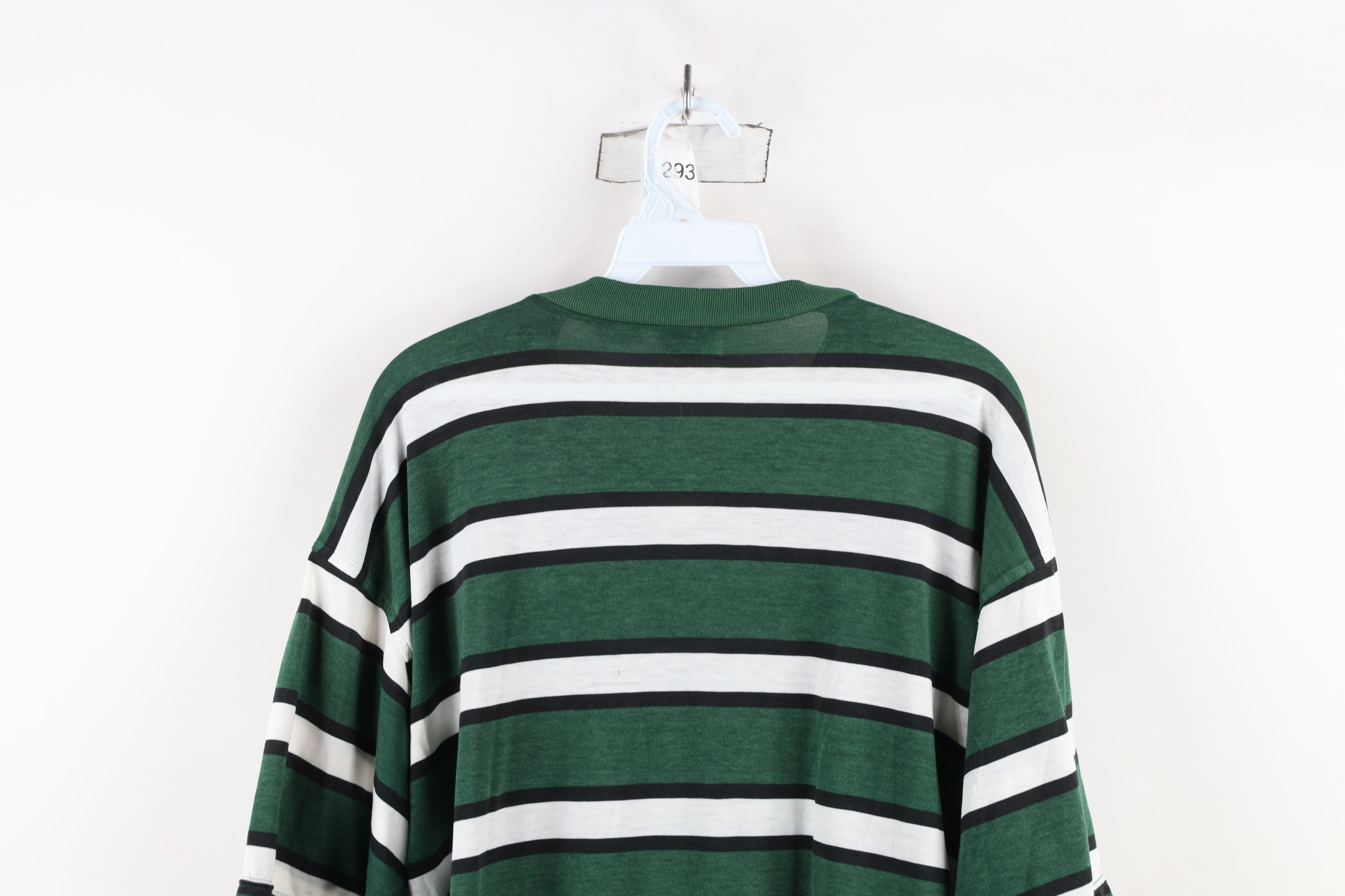 Vintage Vintage 90s Streetwear Faded Soft Striped Henley T-Shirt Size M / US 6-8 / IT 42-44 - 12 Thumbnail
