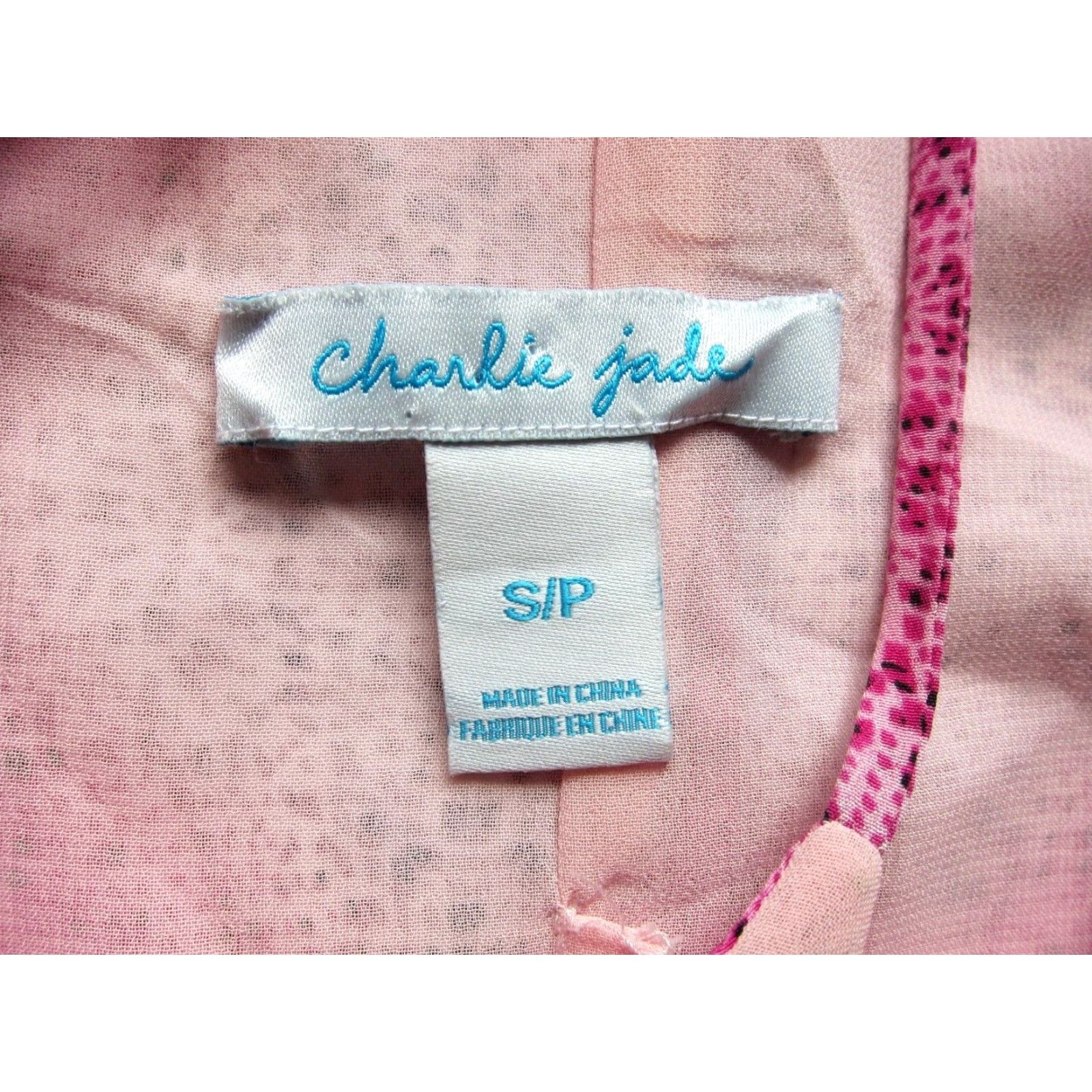 Anthropologie Charlie Jade Anthropologie 100% Silk Pink Blue Tunic Tank Slip Dress S/P Women Size S / US 4 / IT 40 - 3 Thumbnail