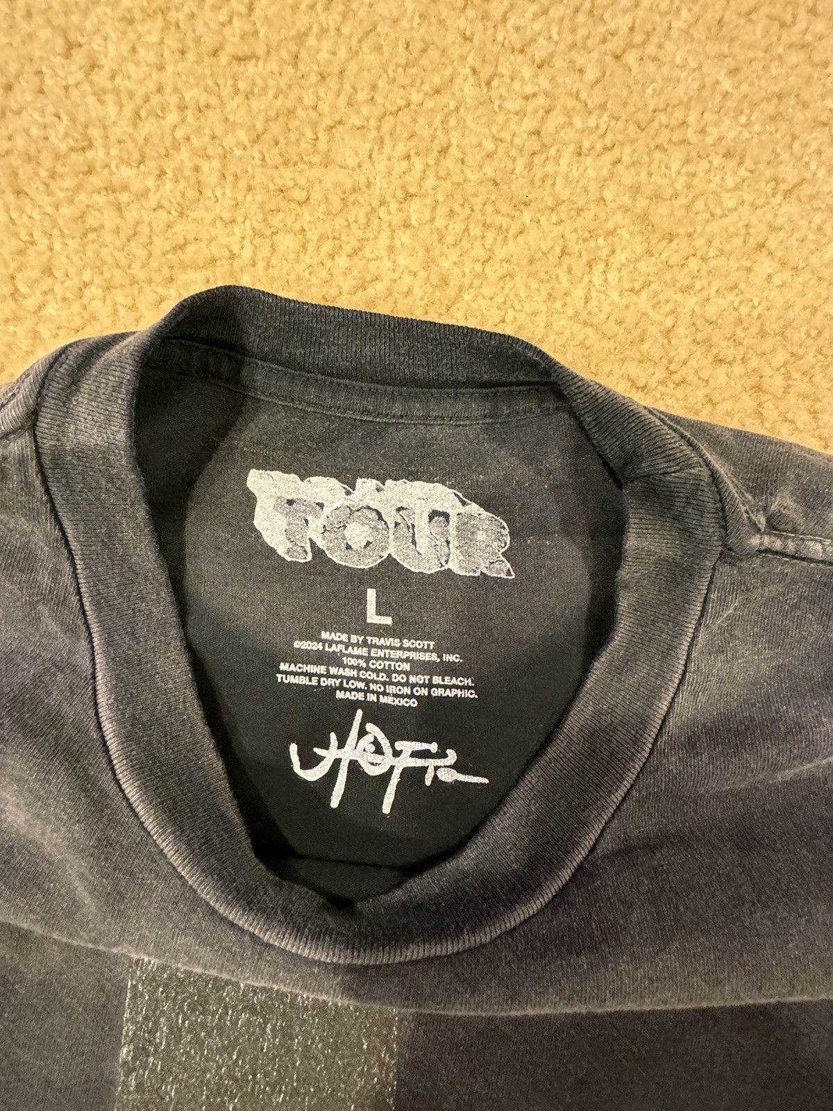 Travis Scott TRAVIS SCOTT UTOPIA TOUR TEE Size US L / EU 52-54 / 3 - 2 Thumbnail