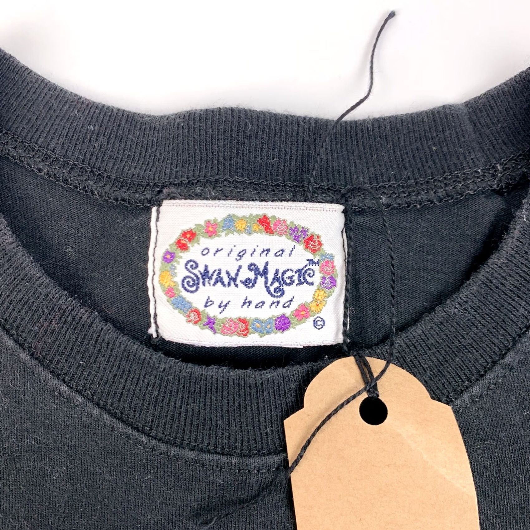 Vintage VINTAGE Swan Magic Black Cat Halloween Shirt Ladies Small Long Sleeve Crew Neck 1998 Size S / US 4 / IT 40 - 2 Thumbnail