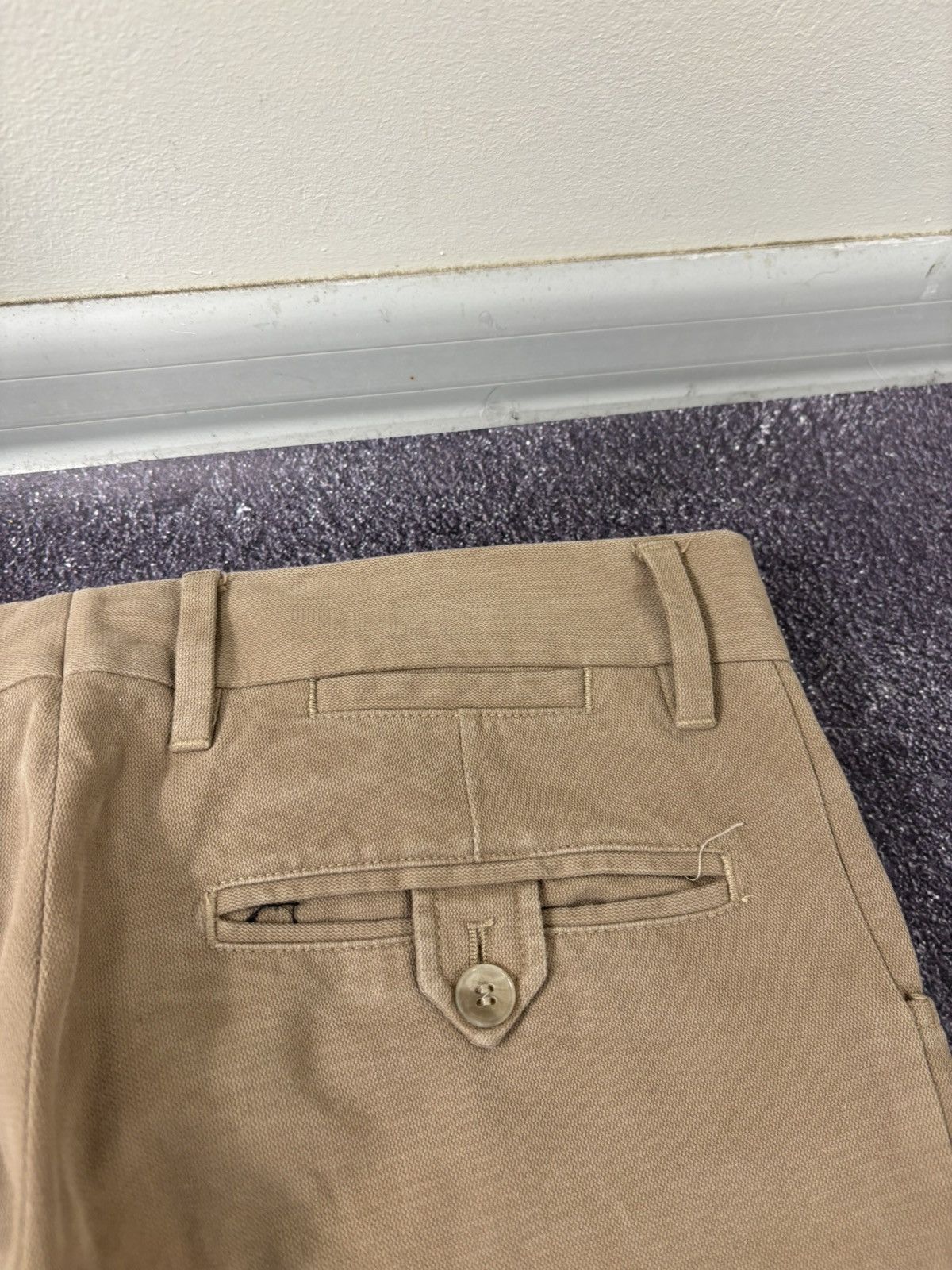 Dolce & Gabbana Dolce & Gabanna Women's Ivory Straight Fit Chino Pants Size 30" / US 8 / IT 44 - 17 Thumbnail